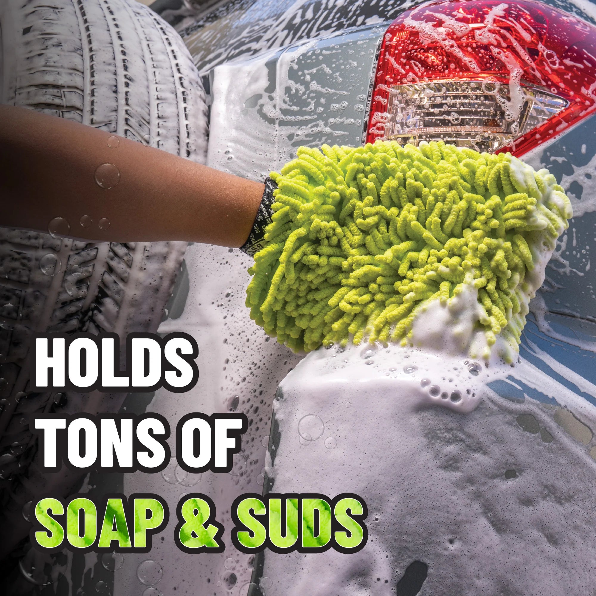 Chemical Guys Clean Chenille Wash Mitt (2-Pack) - Image 3