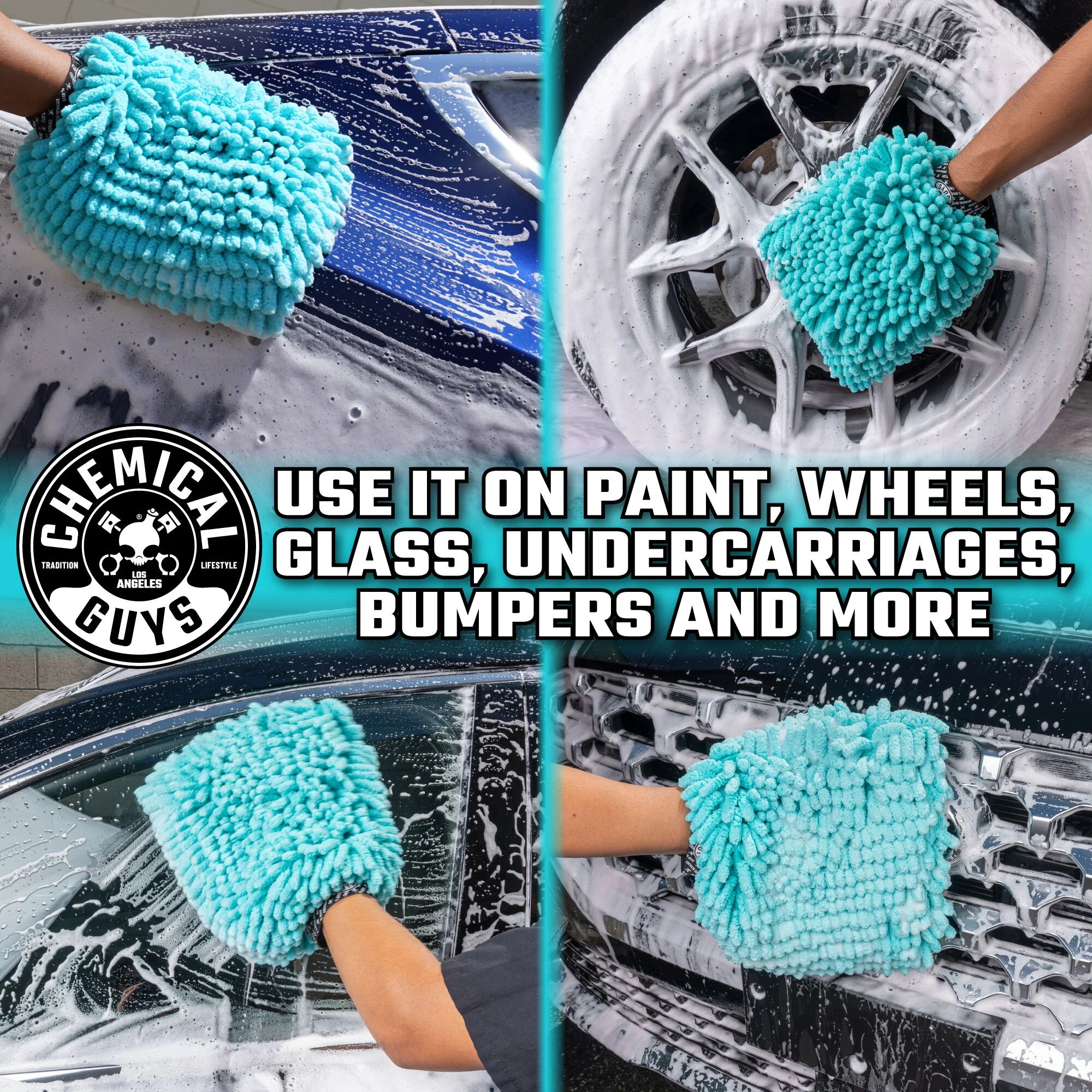 Chemical Guys Clean Big Noodle Supersized Wash Mitt - Image 13