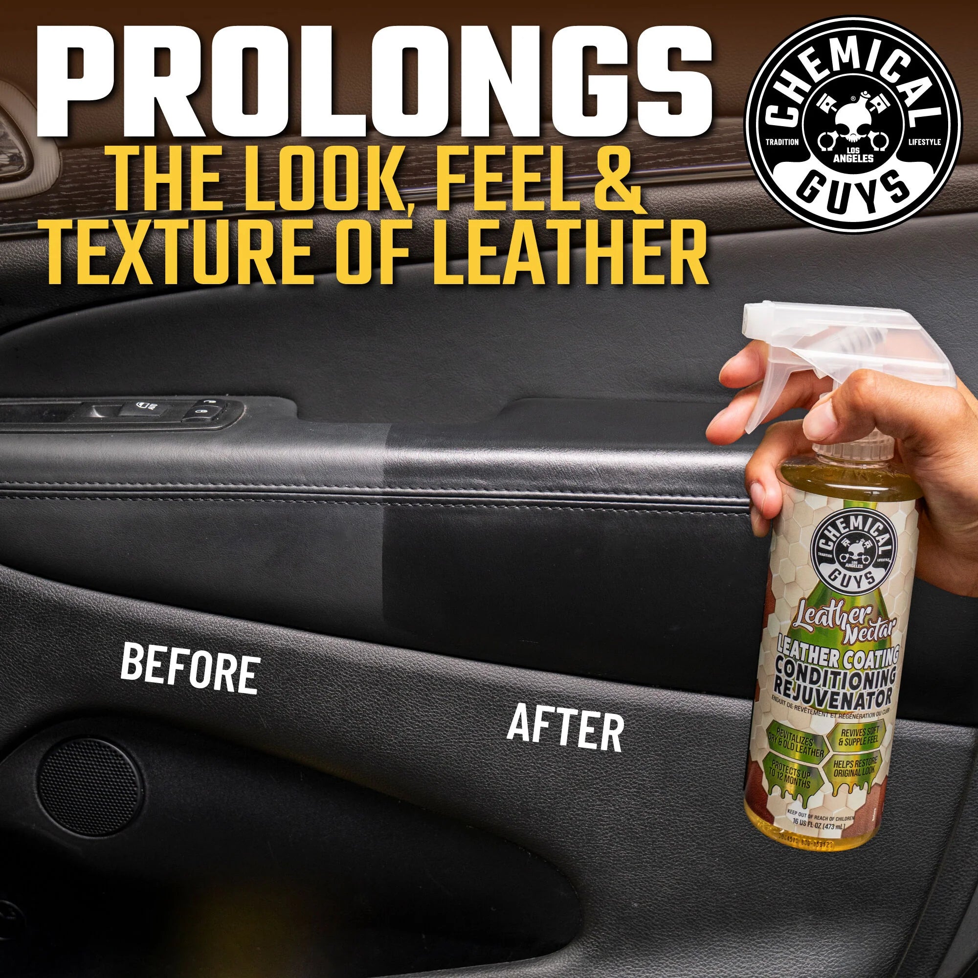 Chemical Guys Clean Leather Nectar Leather Coating Conditioning Rejuvenator - Image 9