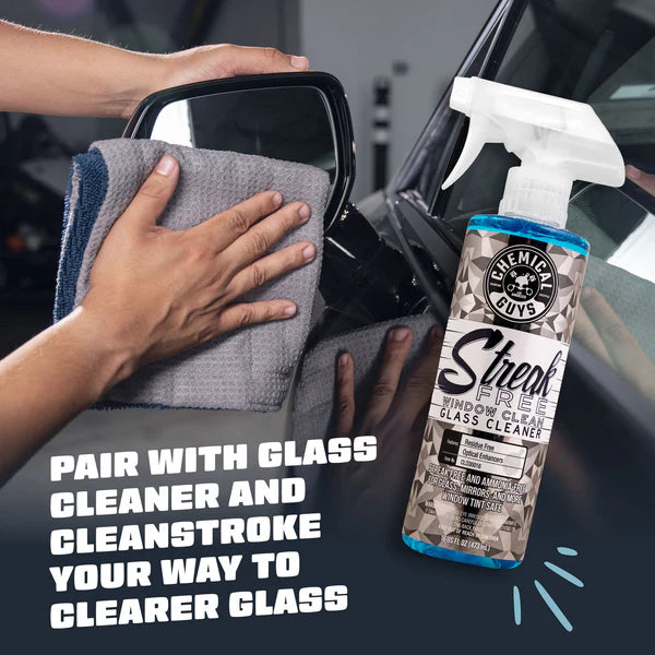 Chemical Guys Clean CleanStroke Dual-Sided Microfiber Glass Towel 2-Pack - Image 6