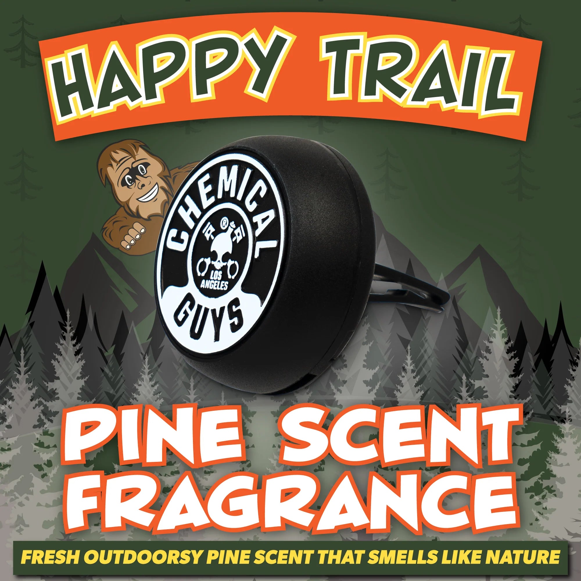 Chemical Guys Clean Happy Trail Outdoorsy Pine Vent Clip Air Freshener - Image 7