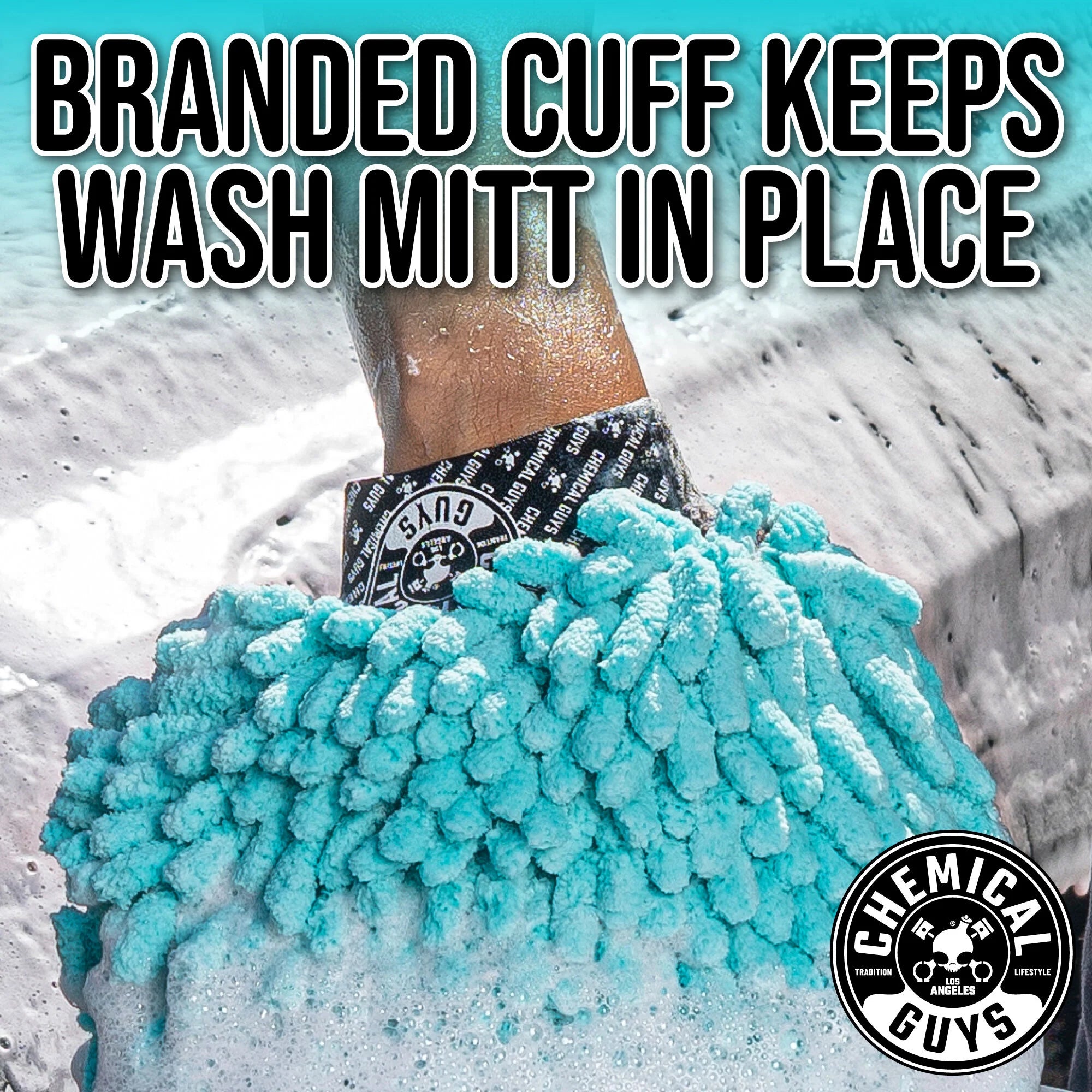 Chemical Guys Clean Big Noodle Supersized Wash Mitt - Image 6