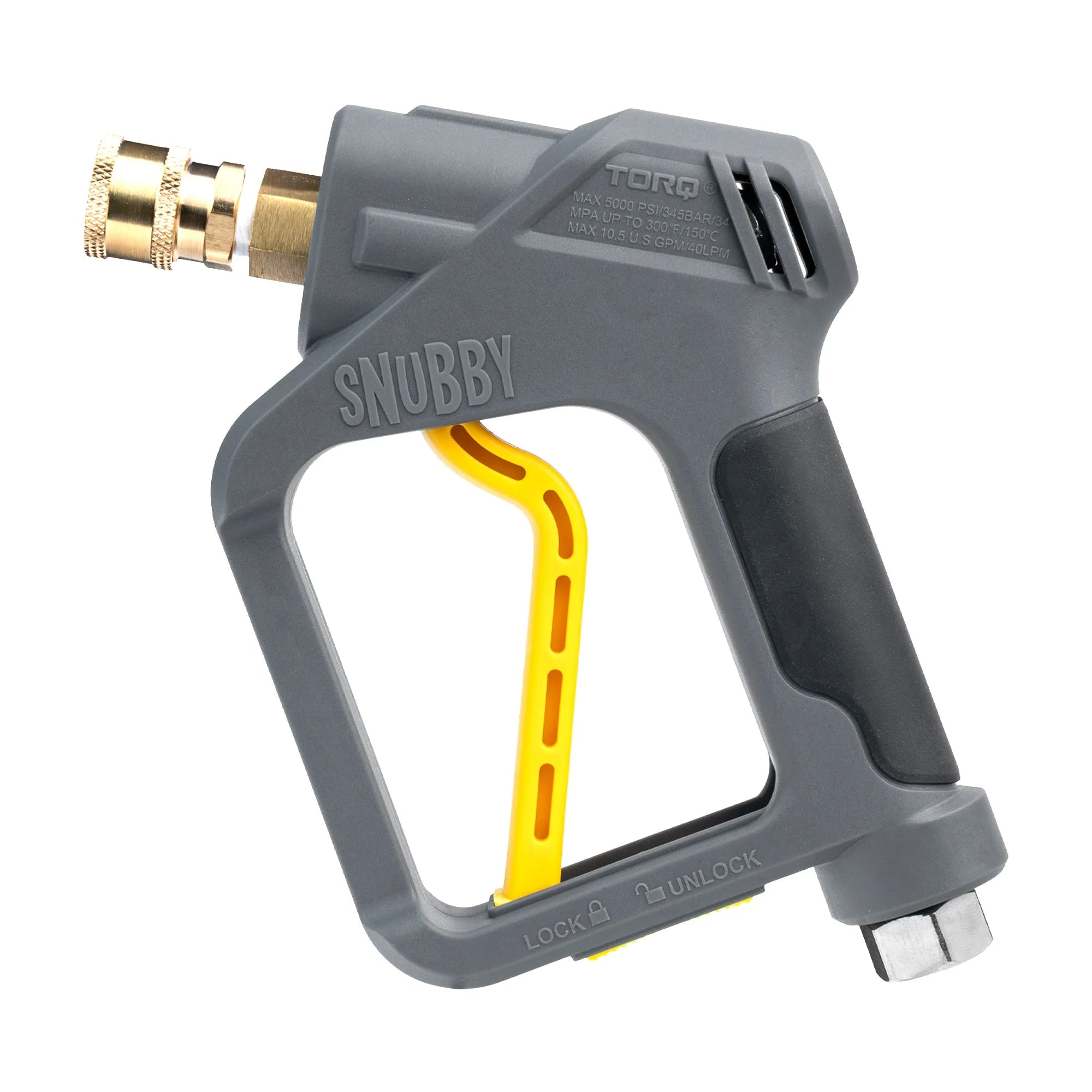 Chemical Guys Clean TORQ Snubby Pressure Washer Gun - Foam Cannon Attachment