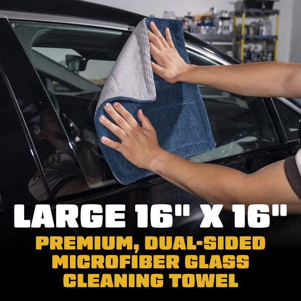 Chemical Guys Clean CleanStroke Dual-Sided Microfiber Glass Towel 2-Pack - Image 7
