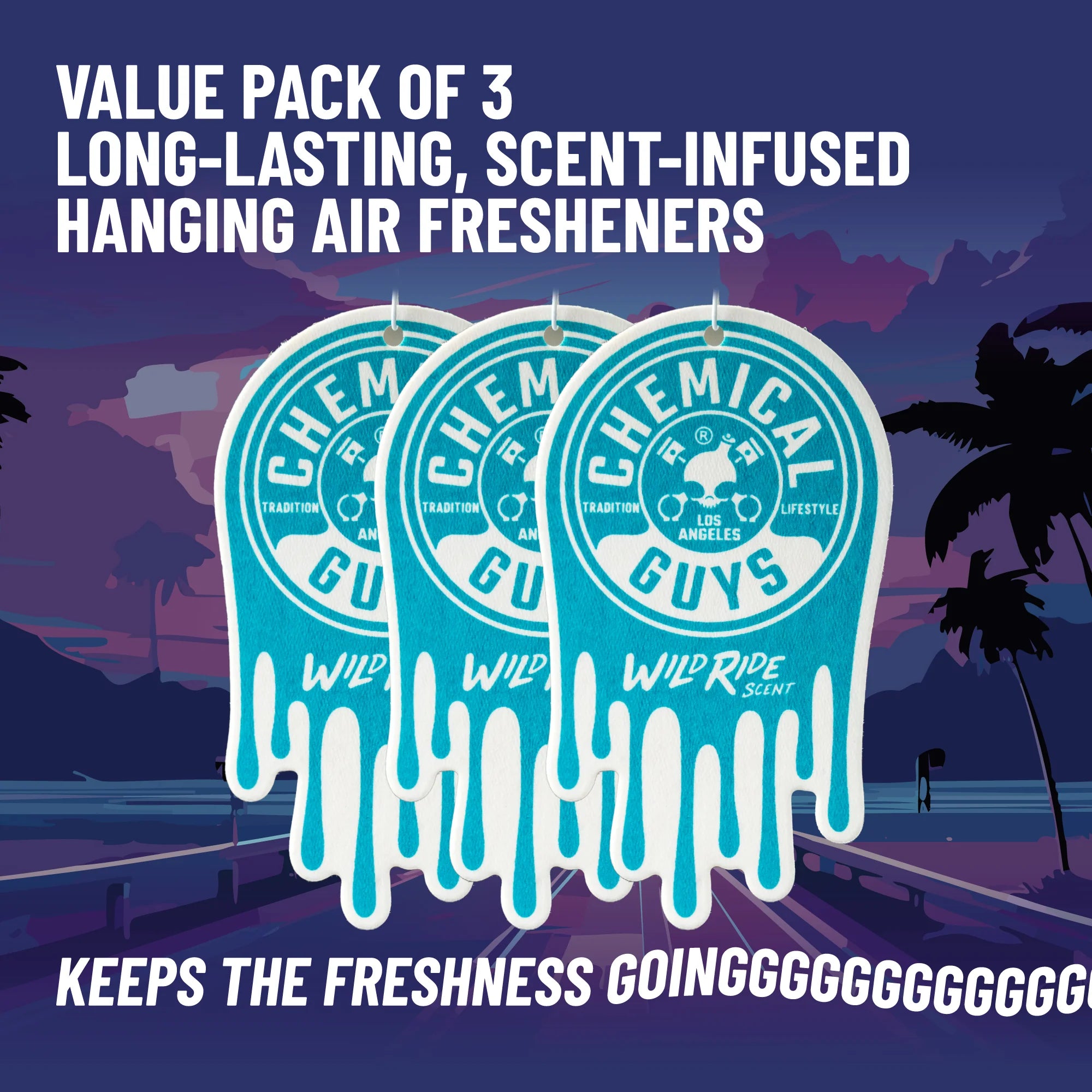 Chemical Guys Clean Wild Ride Hanging Air Freshener - Image 7