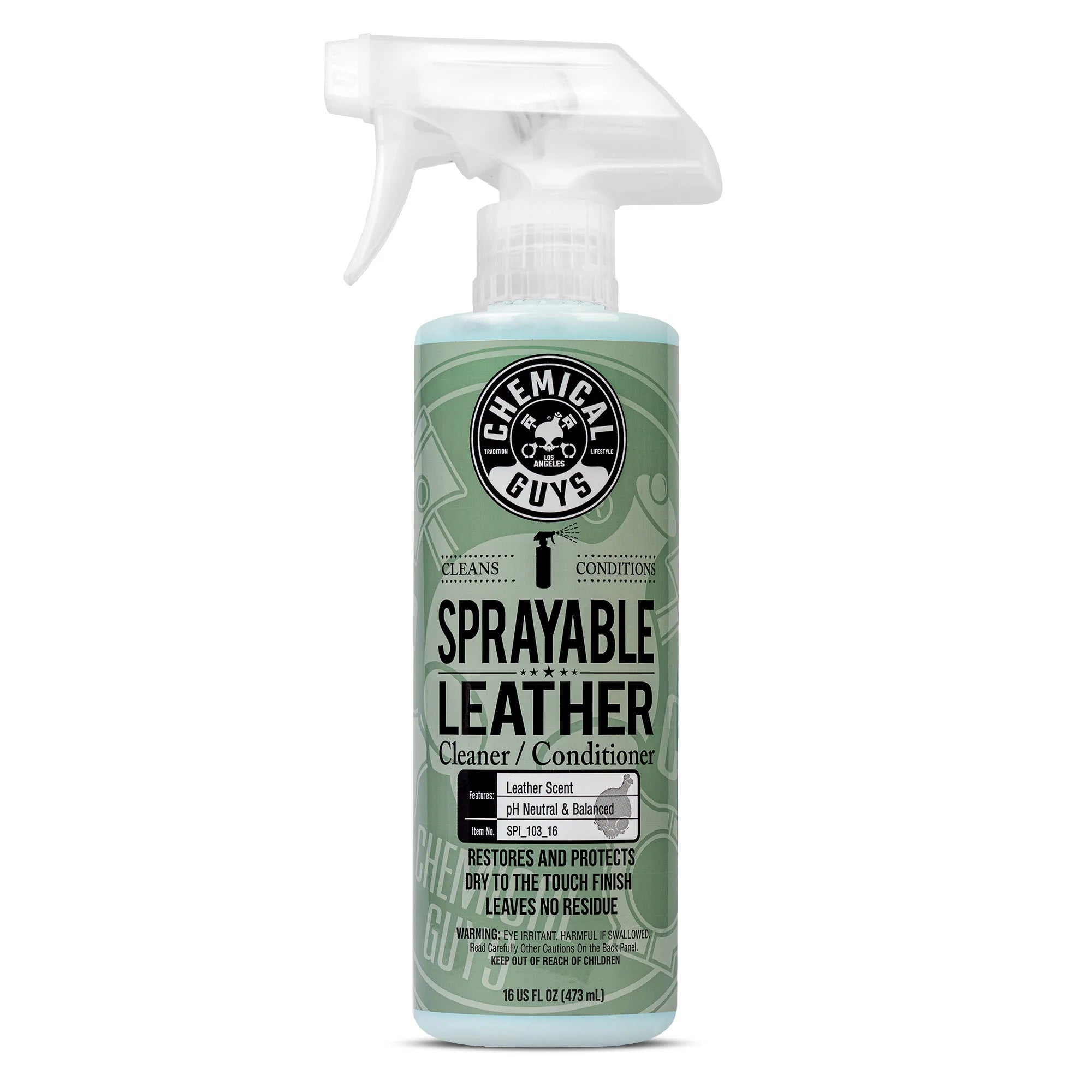 Chemical Guys Clean Sprayable Leather Cleaner & Conditioner In One - Image 2