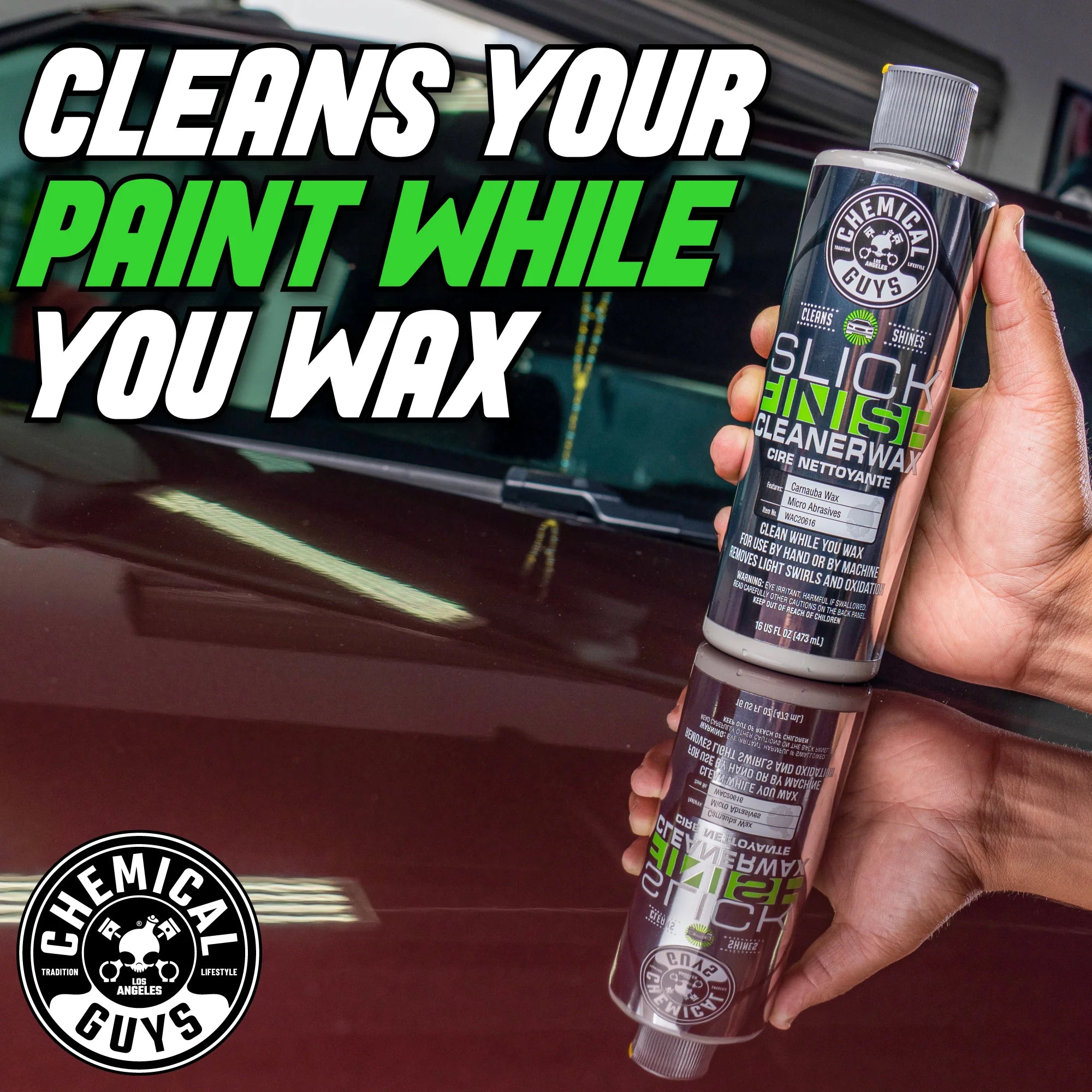 Chemical Guys Clean Slick Finish Cleaner Wax - Image 13