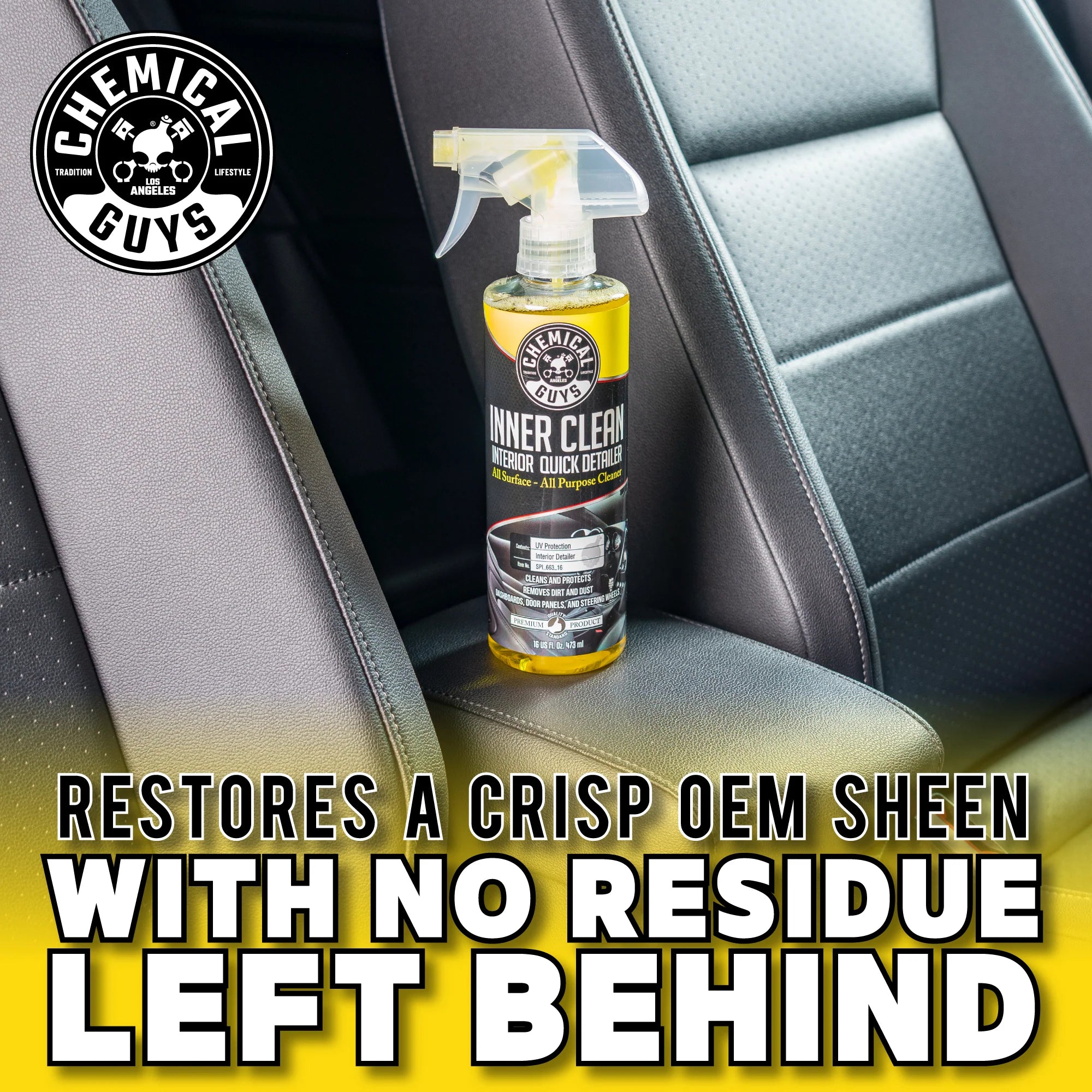 Chemical Guys Clean Inner Clean Interior Quick Detailer & Protectant - Image 8