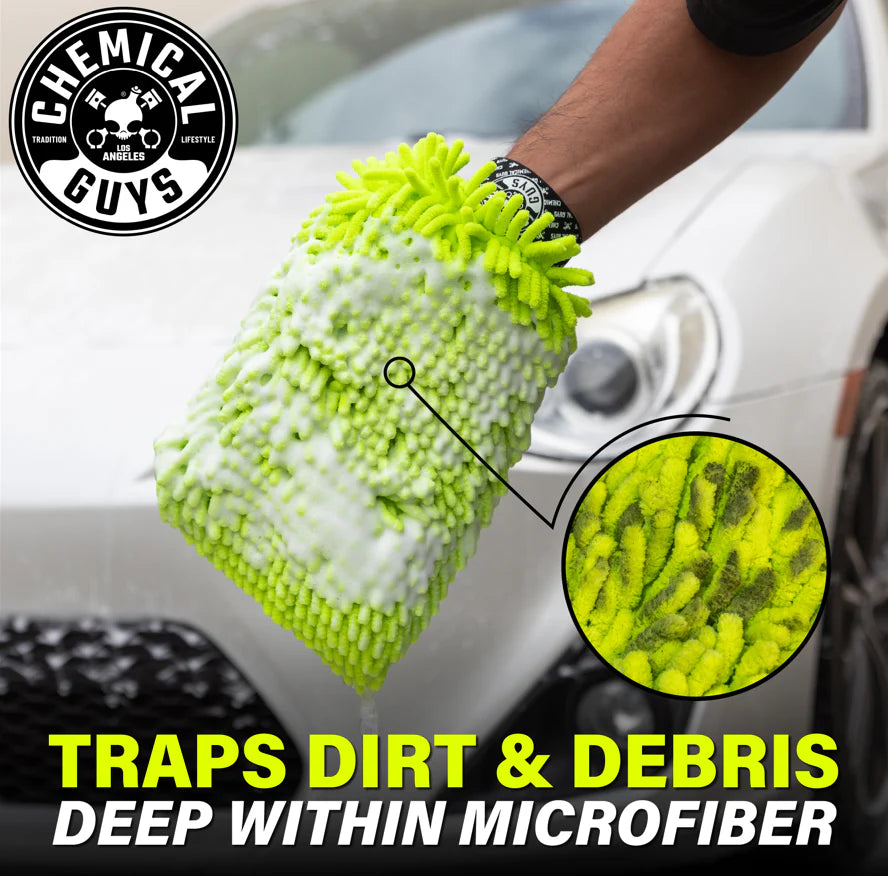 Chemical Guys Clean Chenille Wash Mitt - Image 4