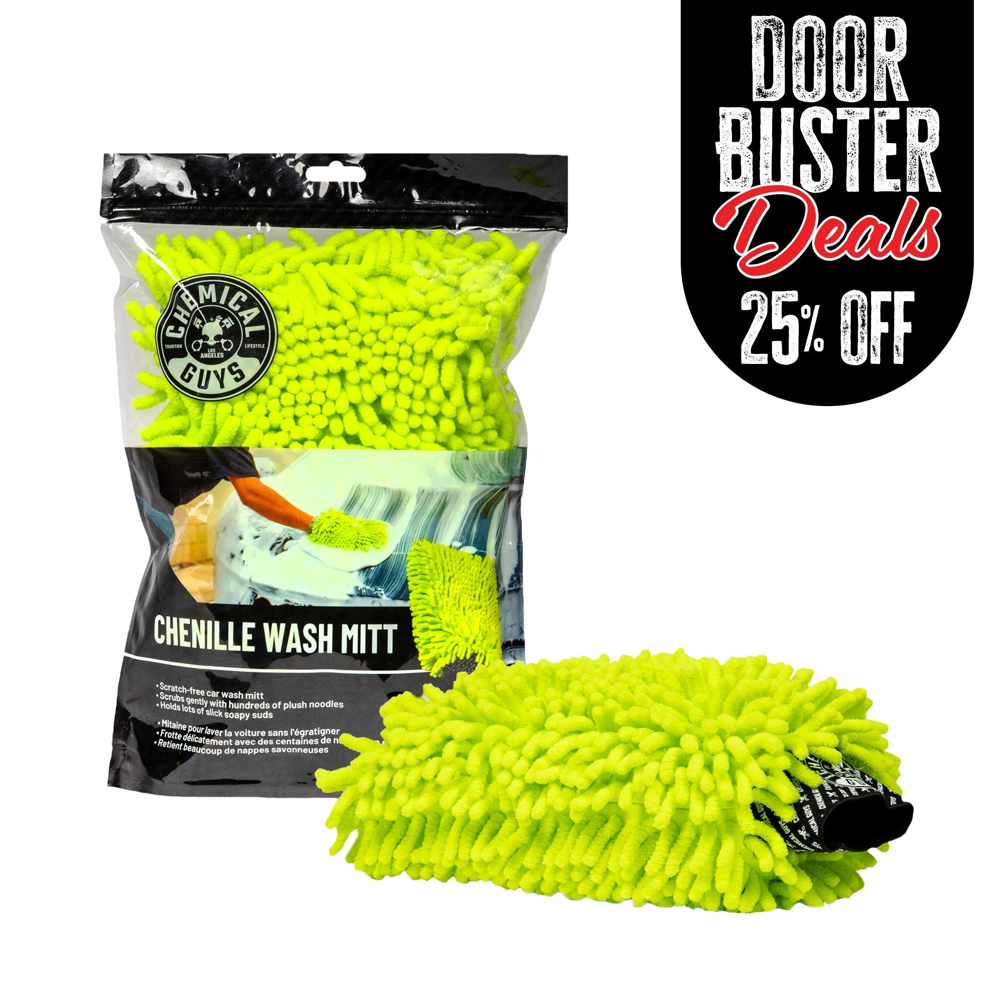 Chemical Guys Clean Chenille Wash Mitt - Image 2