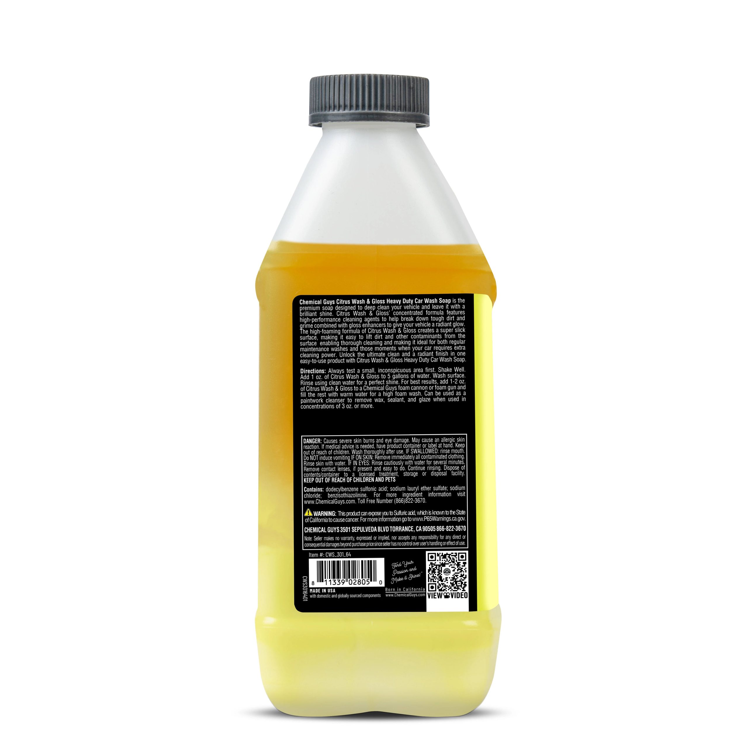 Chemical Guys Clean Citrus Wash & Gloss - Image 15