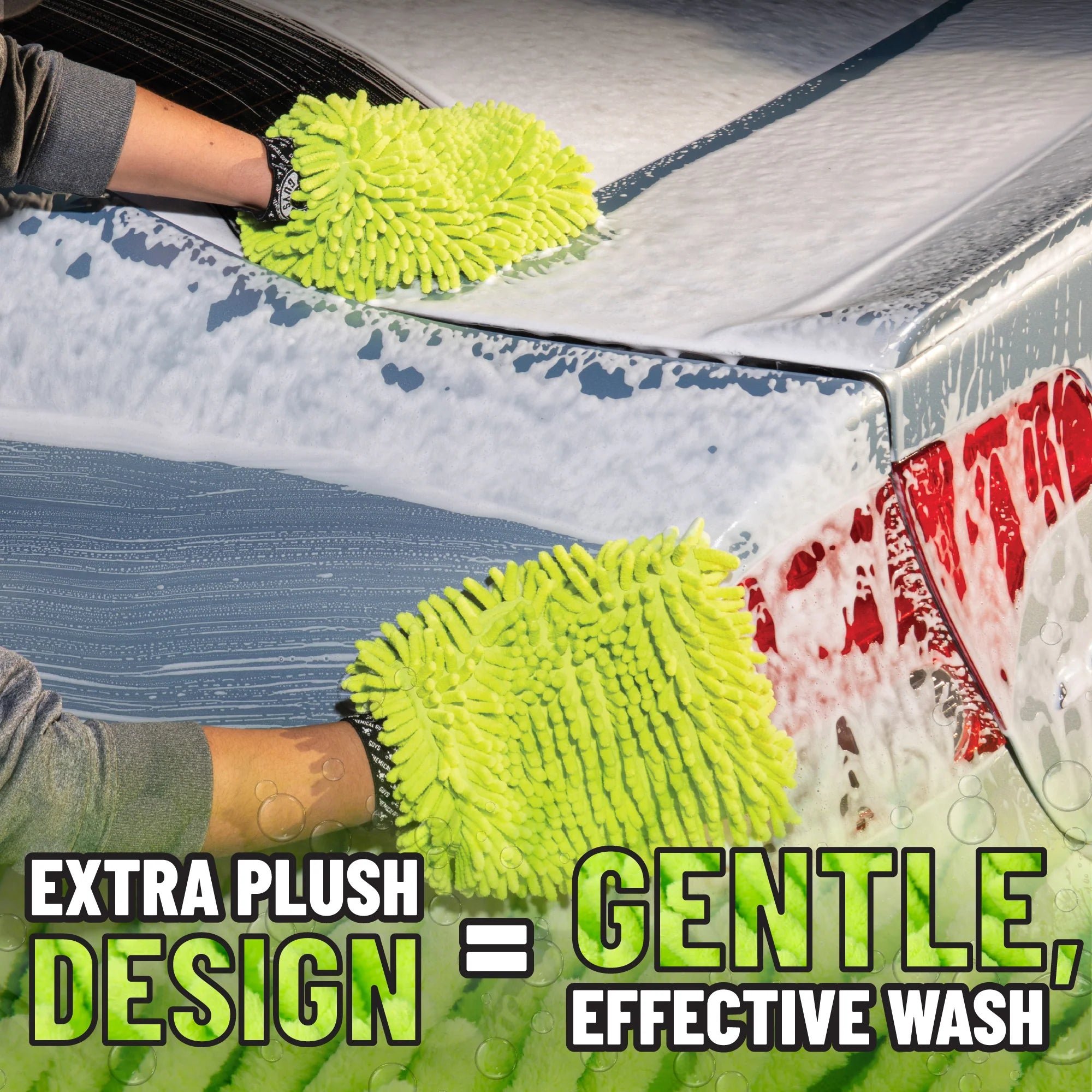 Chemical Guys Clean Chenille Wash Mitt (2-Pack) - Image 2