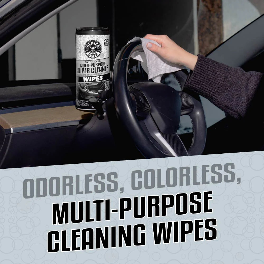 Chemical Guys Clean Nonsense Multi-Purpose Super Cleaner Wipes 3-Pack Kit - Image 4