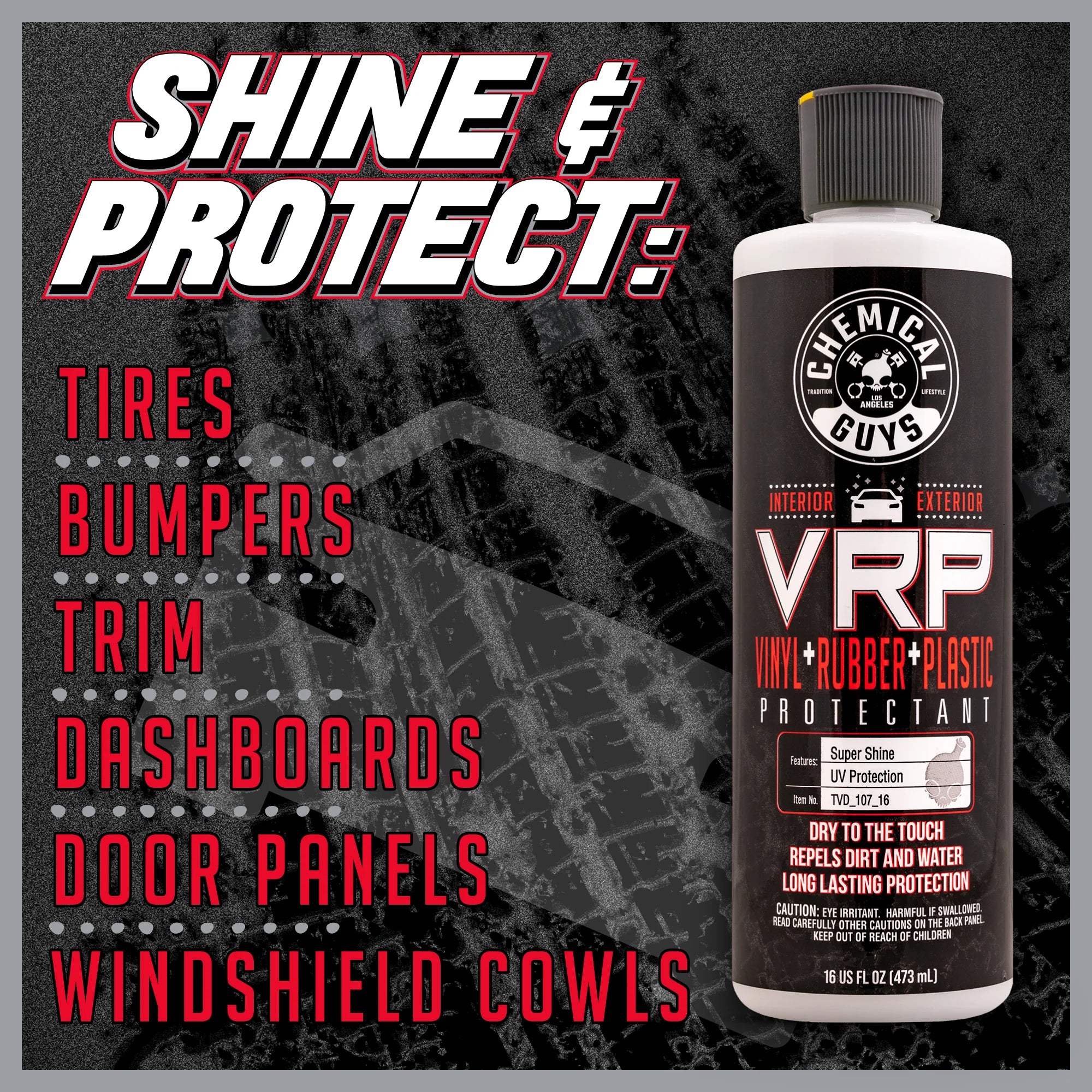 Chemical Guys Clean VRP Vinyl, Rubber, Plastic Protectant - Image 10