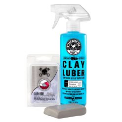 Chemical Guys Clean Medium Duty Clay Bar & Luber Synthetic Lubricant Kit Bundle