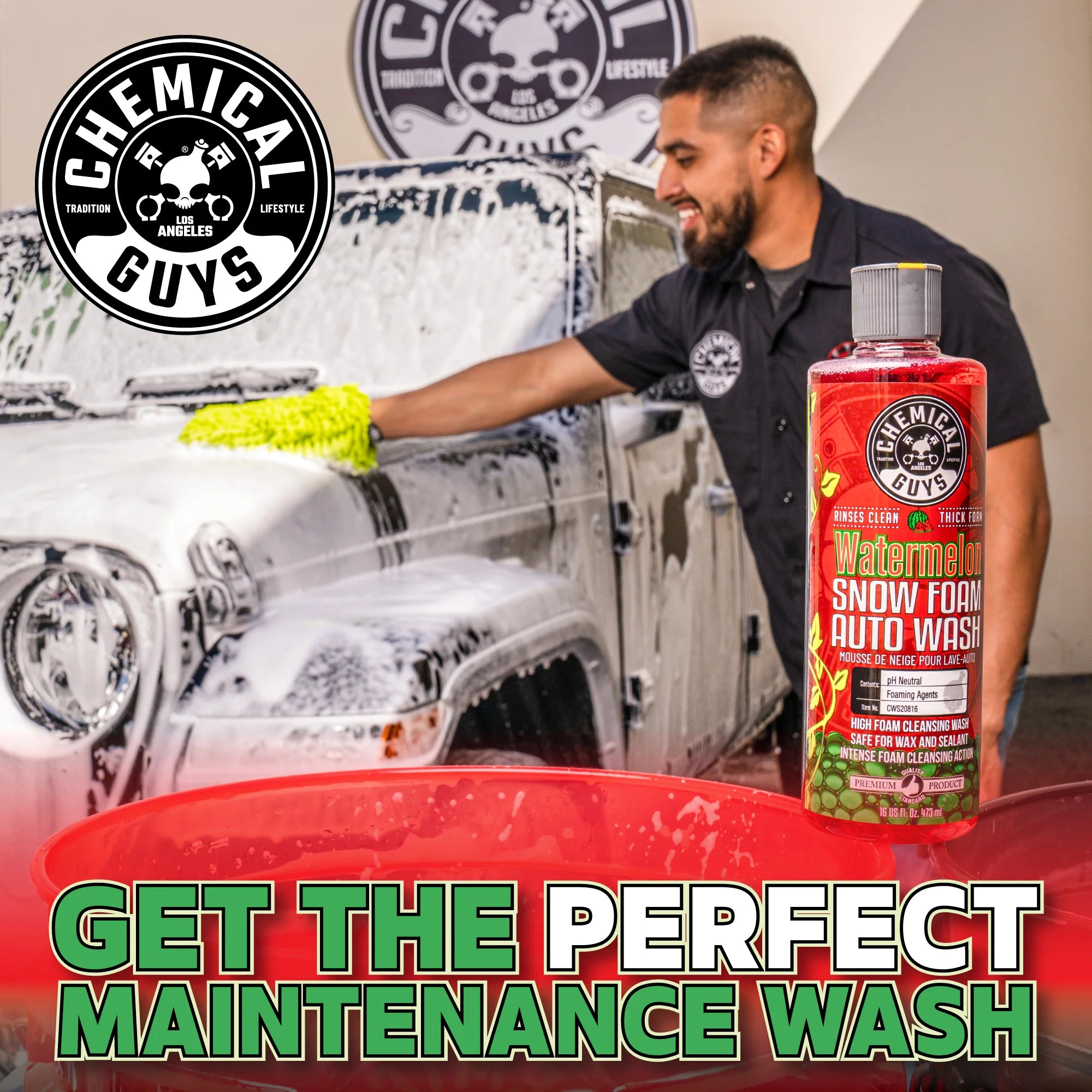 Chemical Guys Clean Watermelon Snow Foam Auto Wash - Image 13