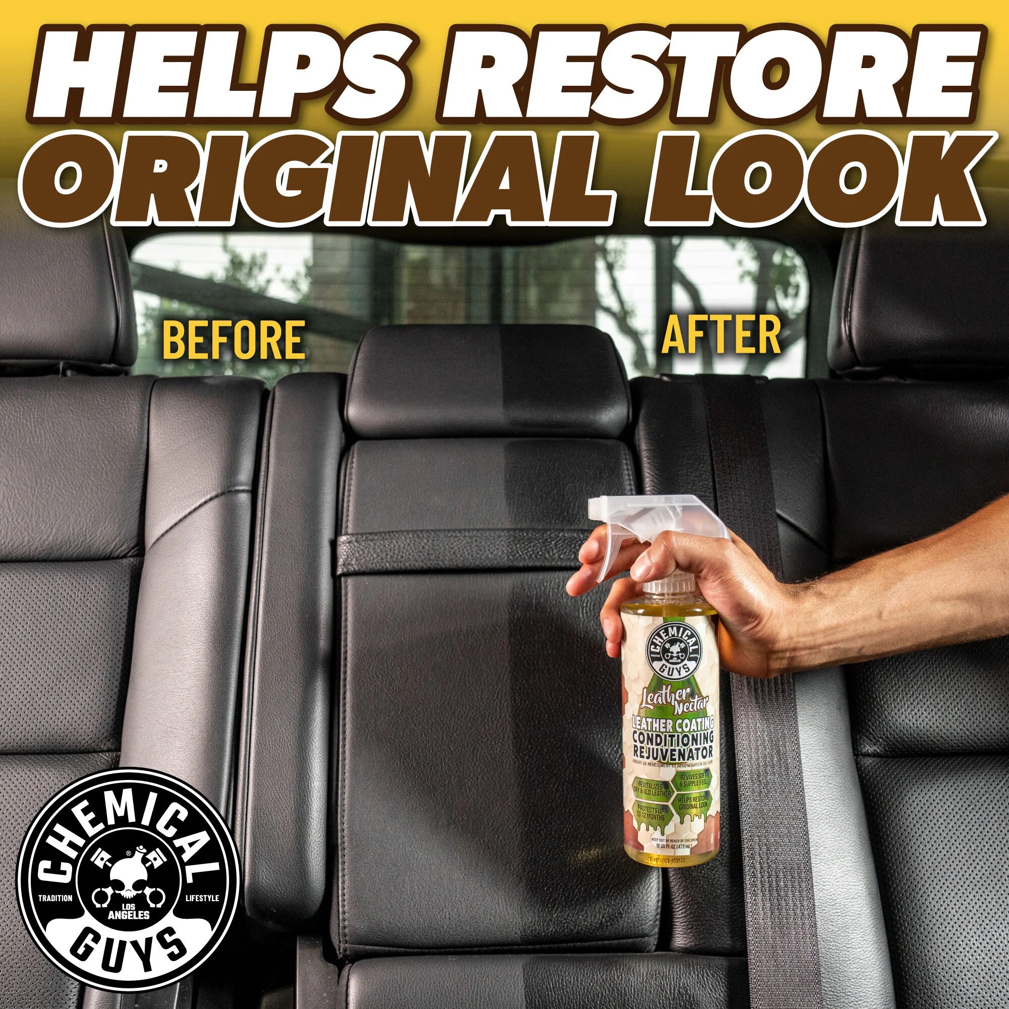 Chemical Guys Clean Leather Nectar Leather Coating Conditioning Rejuvenator - Image 6