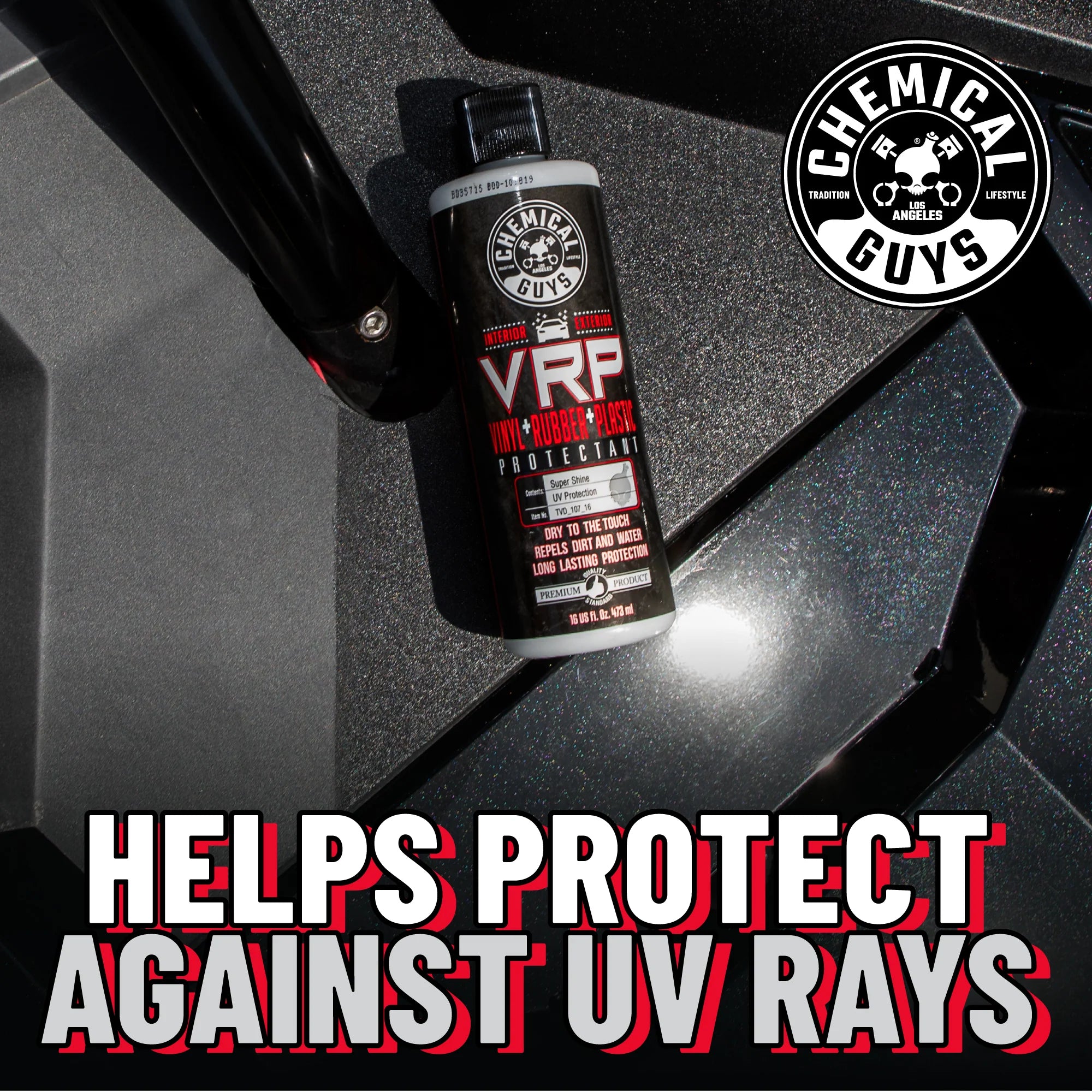 Chemical Guys Clean VRP Vinyl, Rubber, Plastic Protectant - Image 5