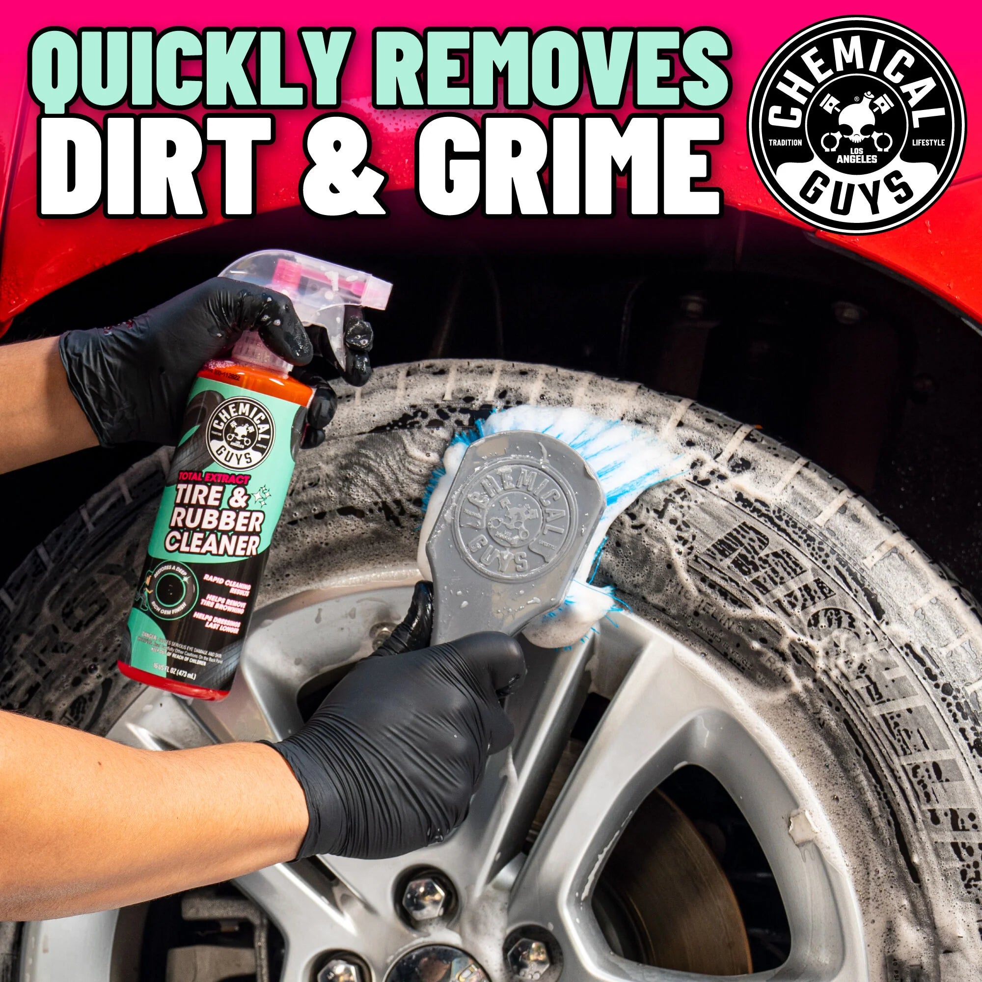 Chemical Guys Clean Total Extract Tire & Rubber Cleaner - Image 5