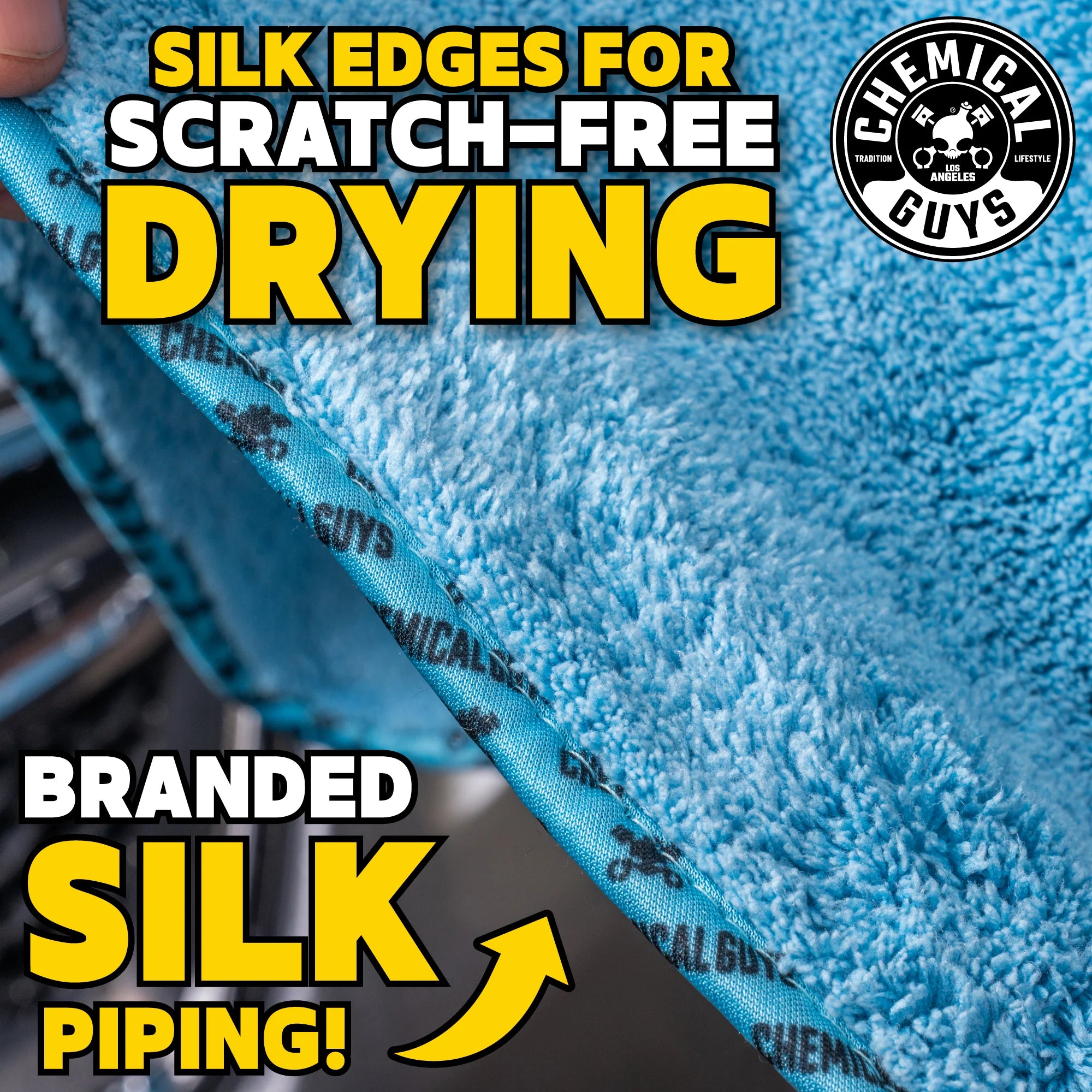 Chemical Guys Clean Woolly Mammoth Microfiber Drying Towel - Image 6