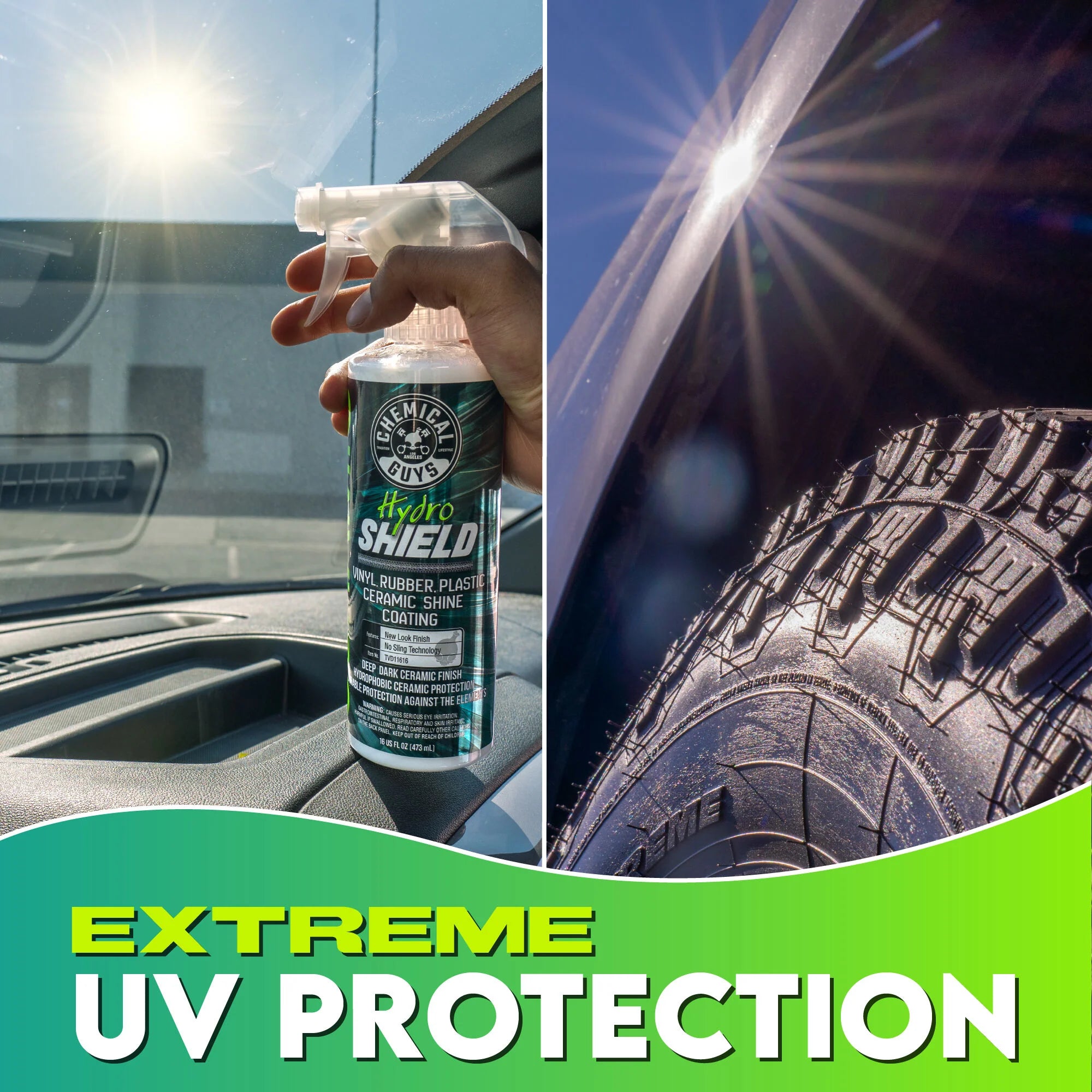 Chemical Guys Clean HydroShield Vinyl, Rubber, Plastic Ceramic Shine Coating - Image 7