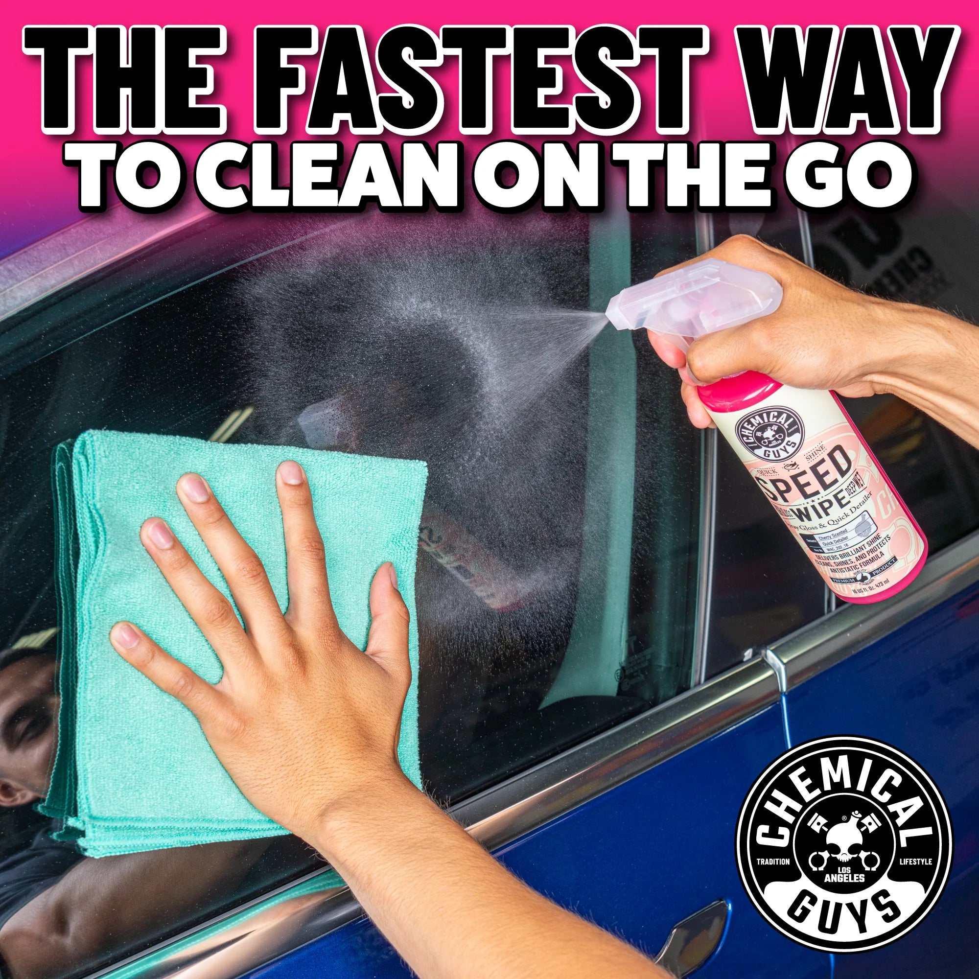 Chemical Guys Clean Speed Wipe Quick Detailer & High Shine Spray Gloss - Image 12