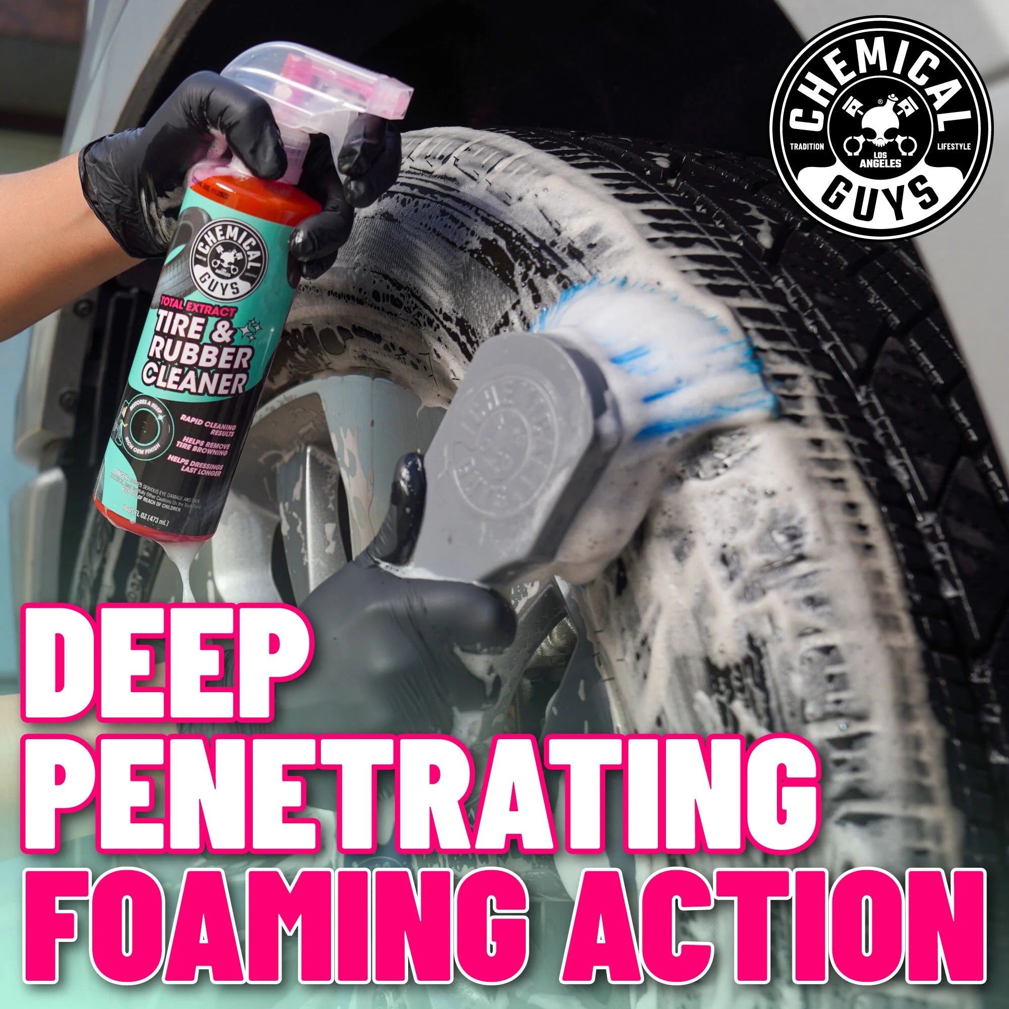 Chemical Guys Clean Total Extract Tire & Rubber Cleaner - Image 4