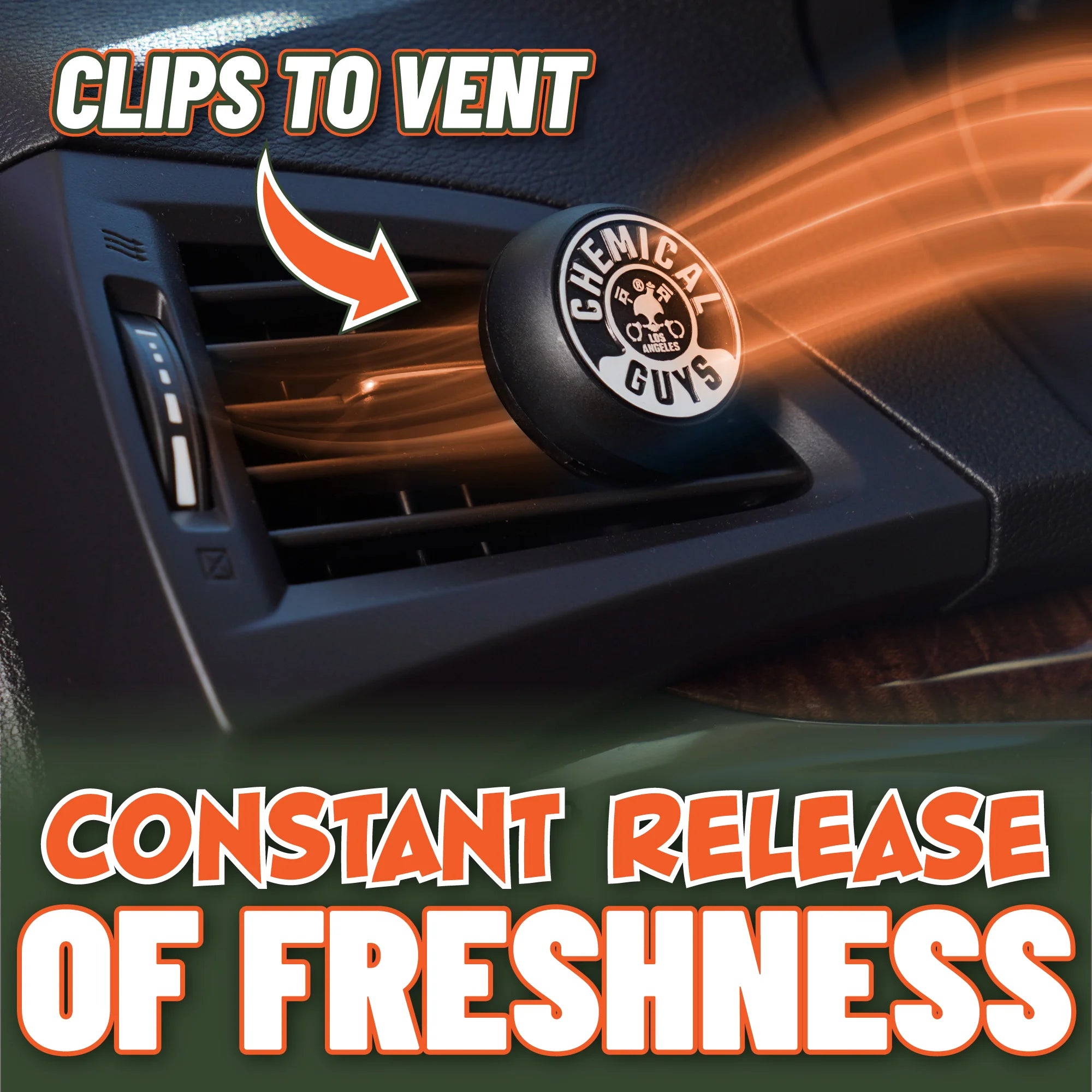 Chemical Guys Clean Happy Trail Outdoorsy Pine Vent Clip Air Freshener - Image 8