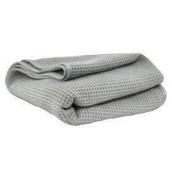 Chemical Guys Clean Waffle Weave Gray Matter Microfiber Drying Towel