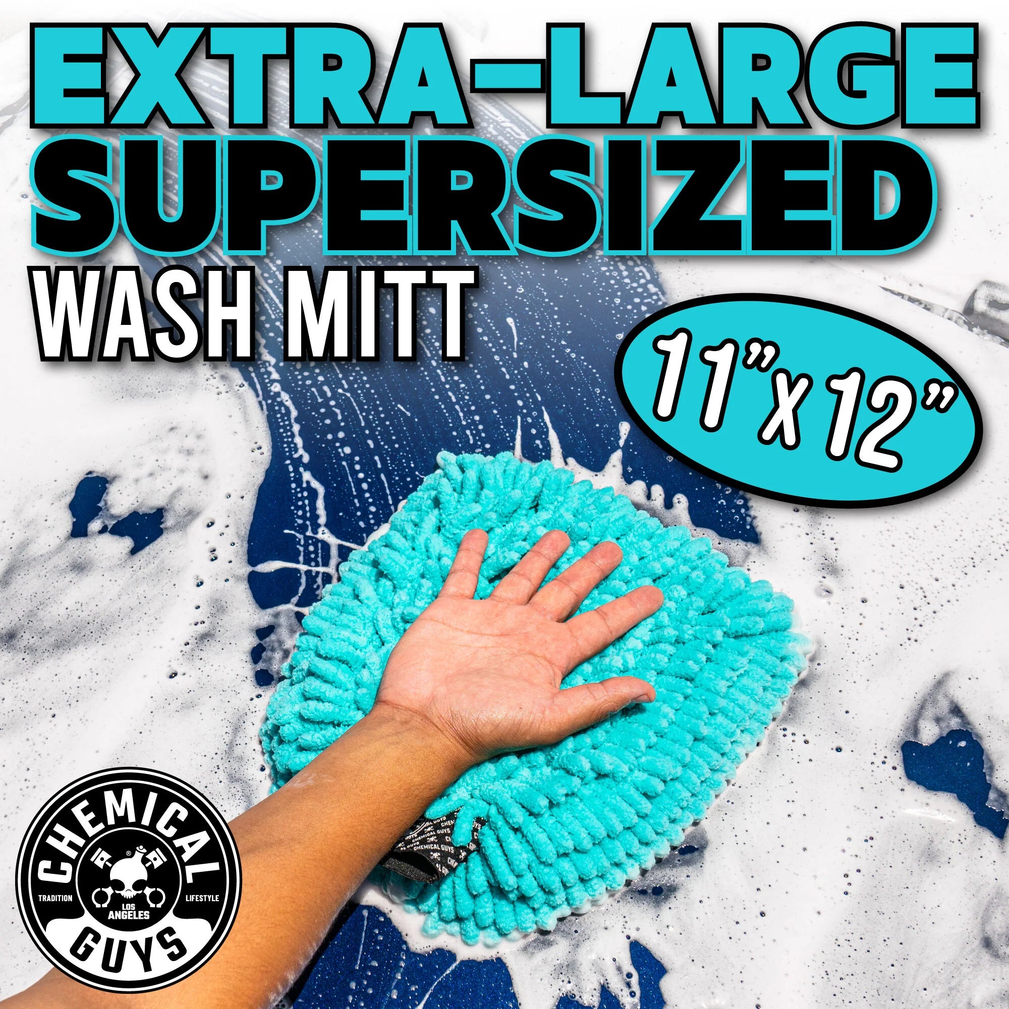 Chemical Guys Clean Big Noodle Supersized Wash Mitt - Image 4