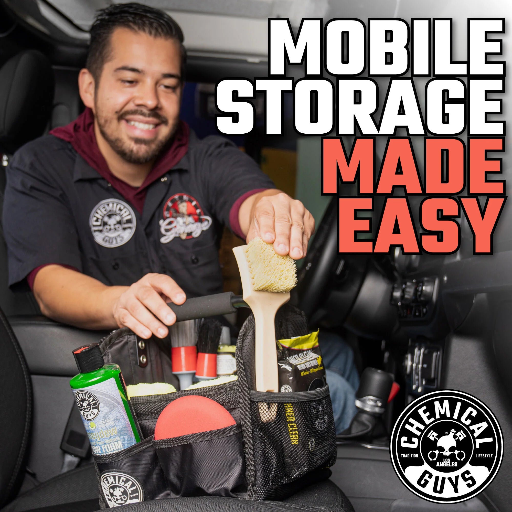 Chemical Guys Clean Speed Load Carrying Caddy & Storage Organizer - Image 12