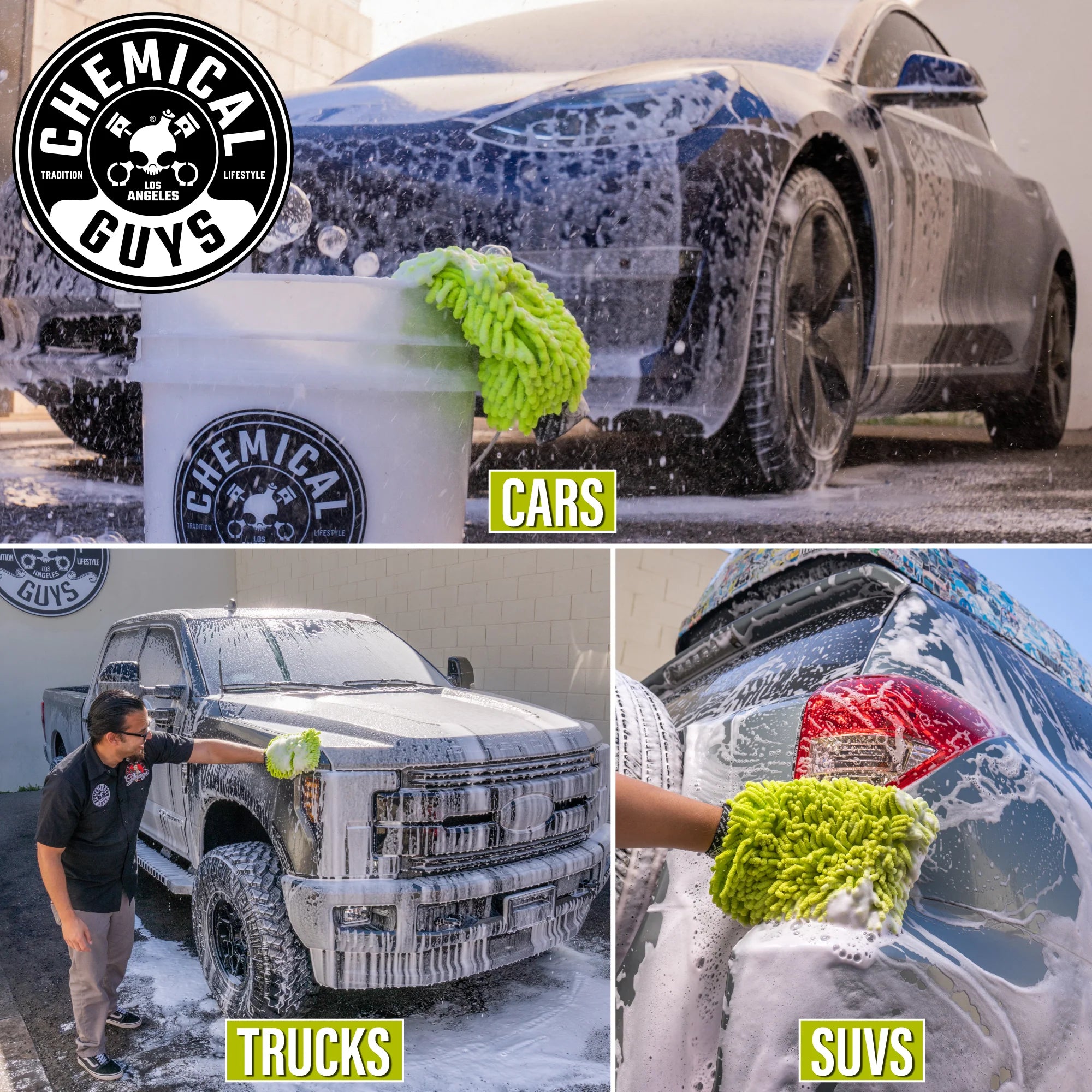Chemical Guys Clean Chenille Wash Mitt - Image 10