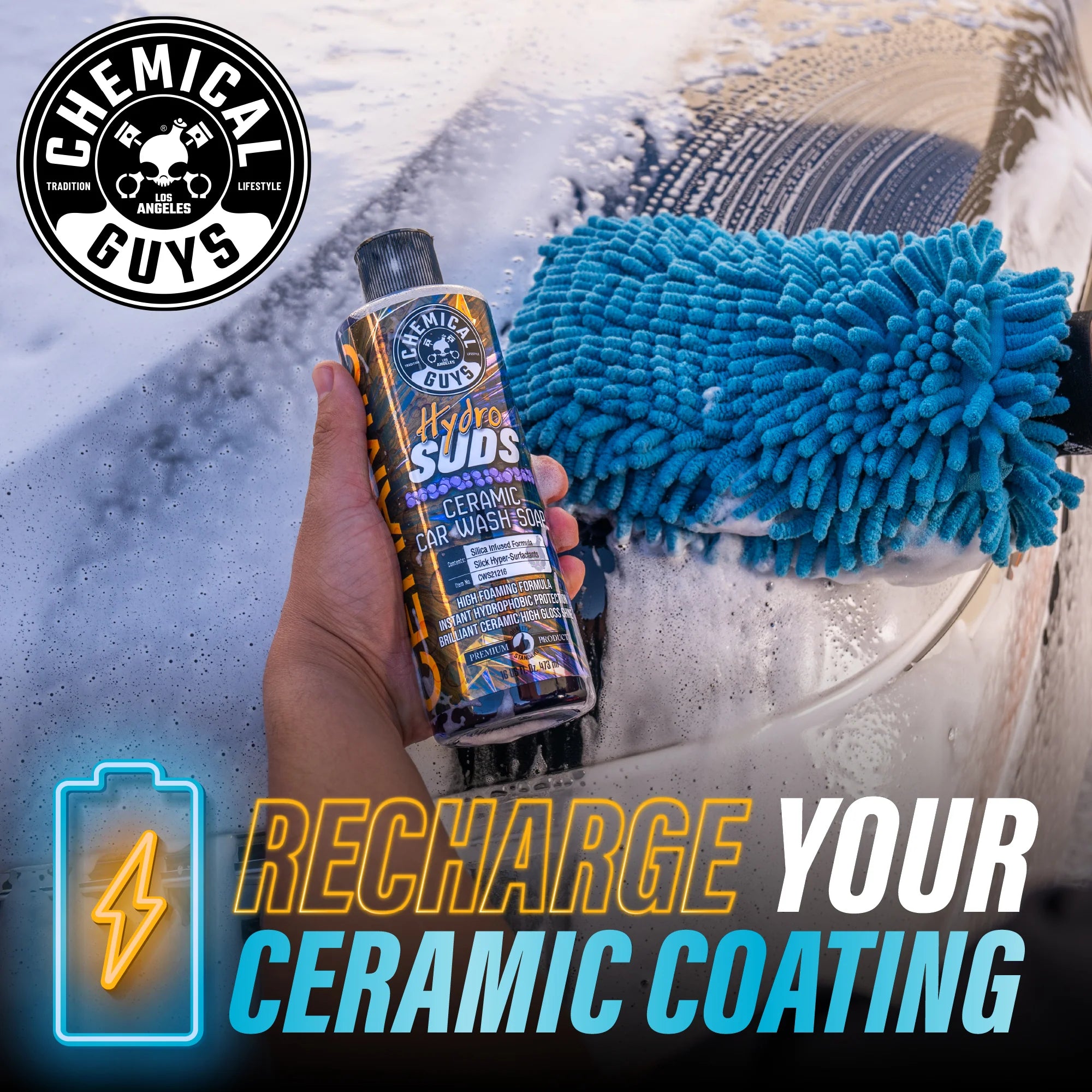 Chemical Guys Clean HydroSuds Ceramic Car Wash Soap - Image 6