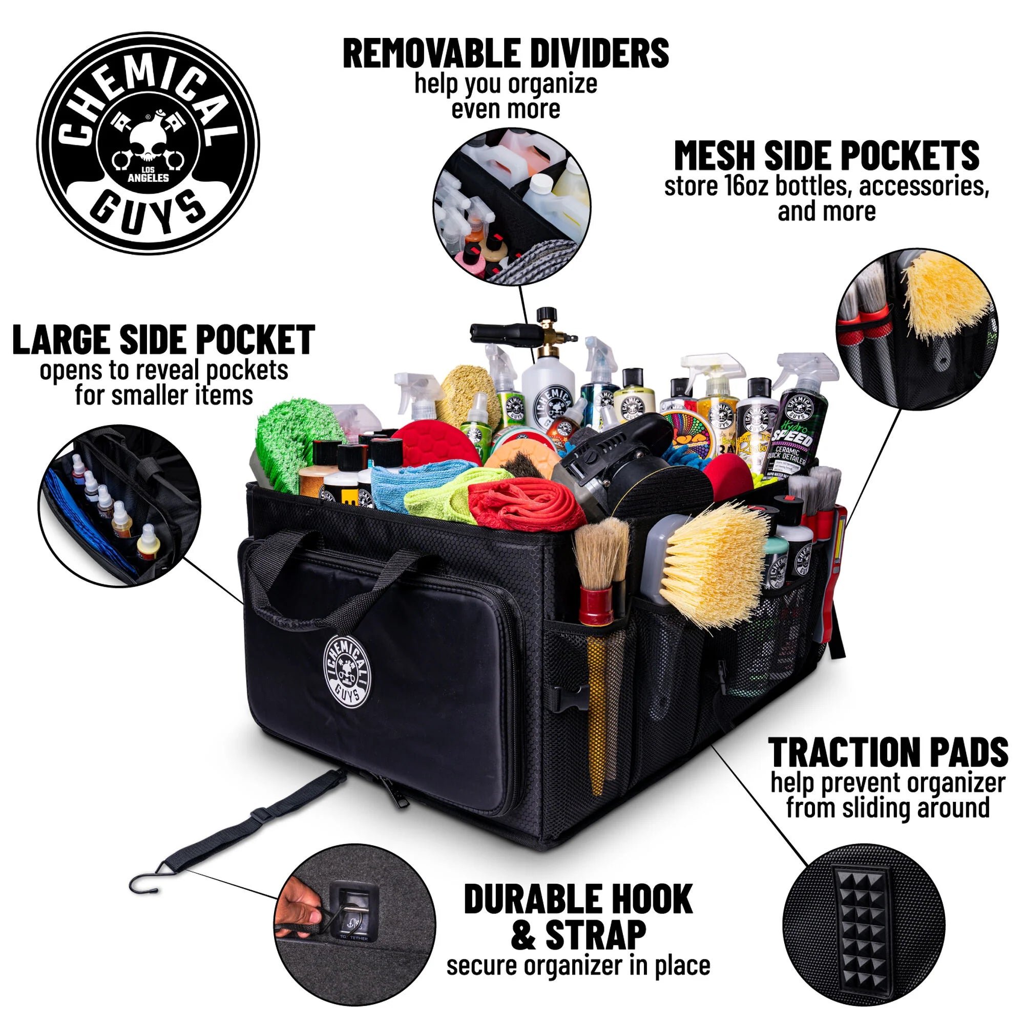 Chemical Guys Clean Ride Along Large Space Trunk Organizer - Image 3