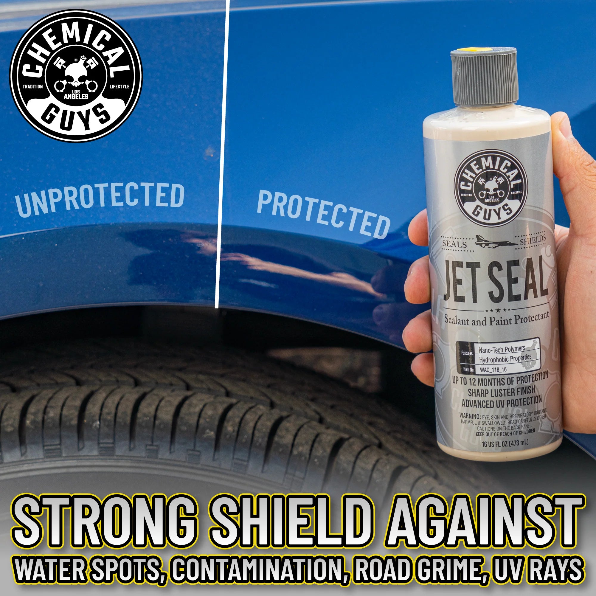 Chemical Guys Clean Paint Protect Jetseal & Wax Bundle w/Towel - Image 6