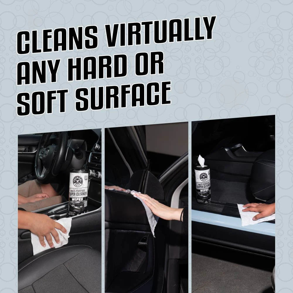 Chemical Guys Clean Nonsense Multi-Purpose Super Cleaner Wipes 3-Pack Kit - Image 5