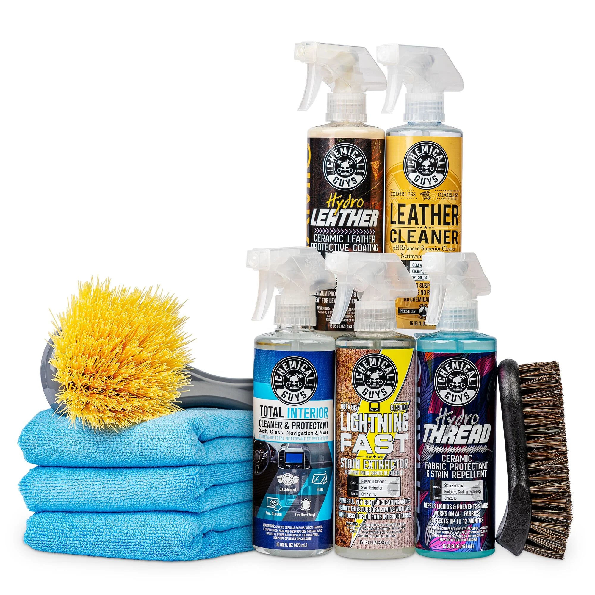 Chemical Guys Clean Leather & Fabric Interior Cleaner & Ceramic Protection Ultimate Kit