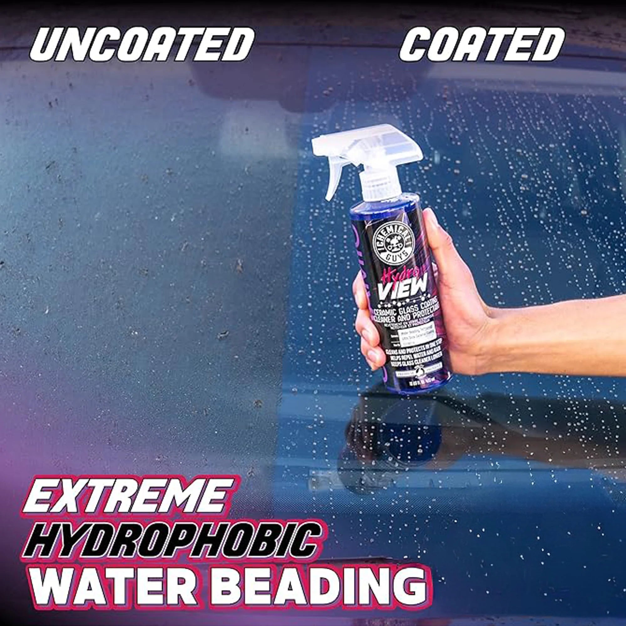 Chemical Guys Clean HydroView Ceramic Glass Cleaner & Coating - Image 2