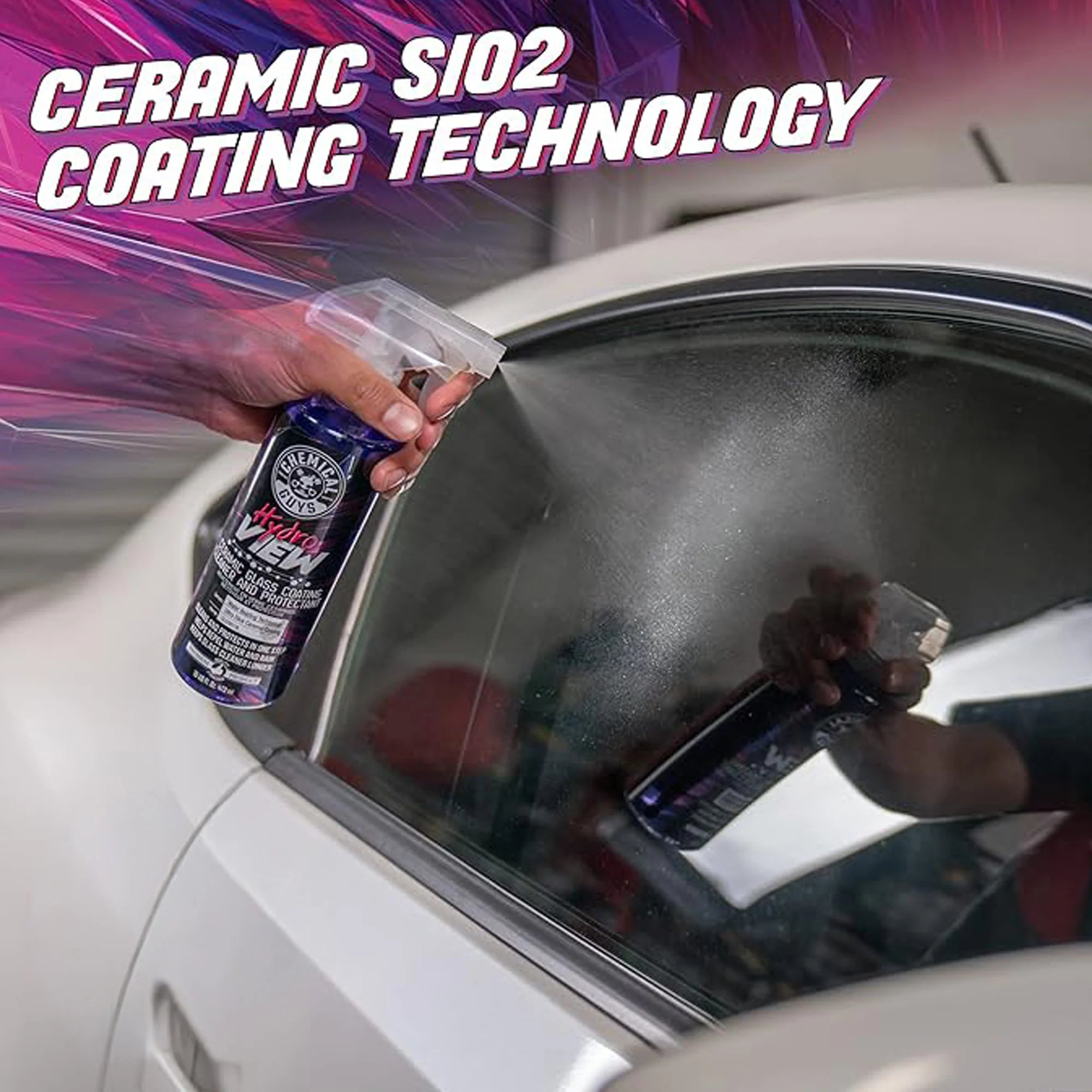 Chemical Guys Clean HydroView Ceramic Glass Cleaner & Coating - Image 5