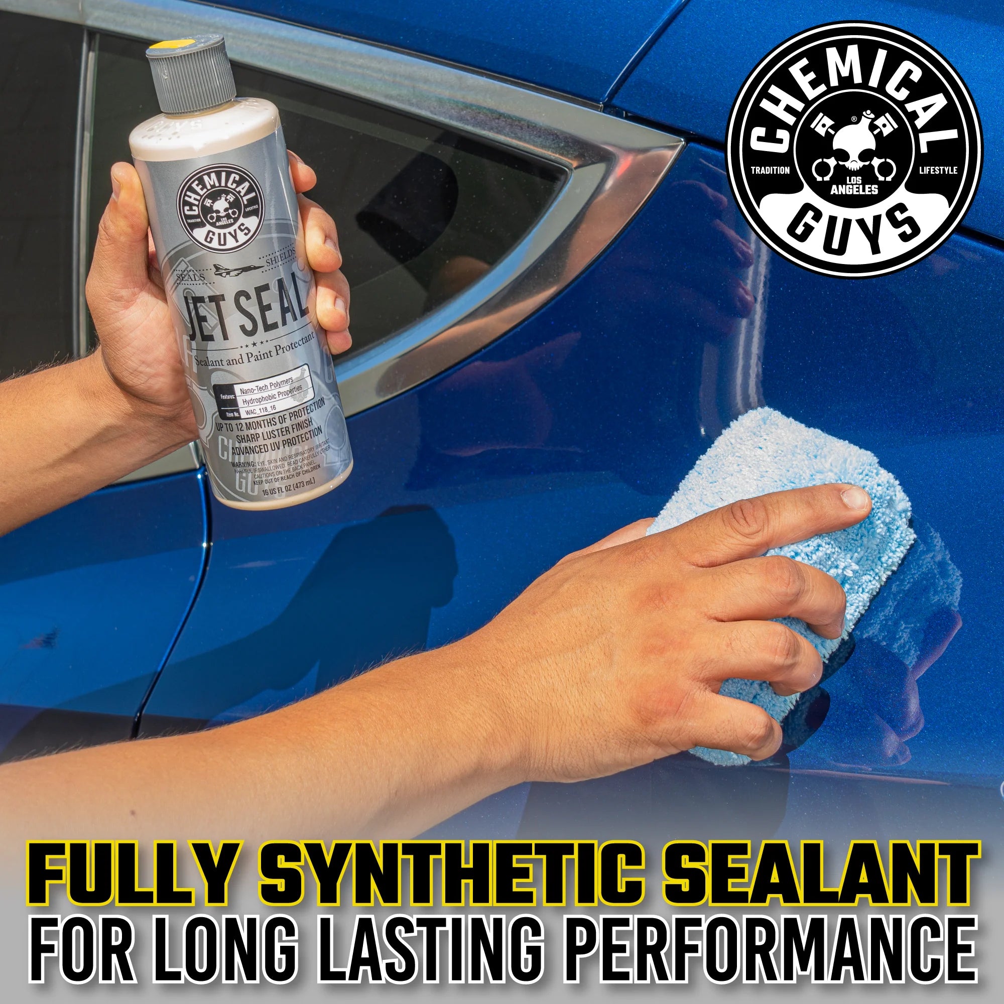 Chemical Guys Clean Paint Protect Jetseal & Wax Bundle w/Towel - Image 17