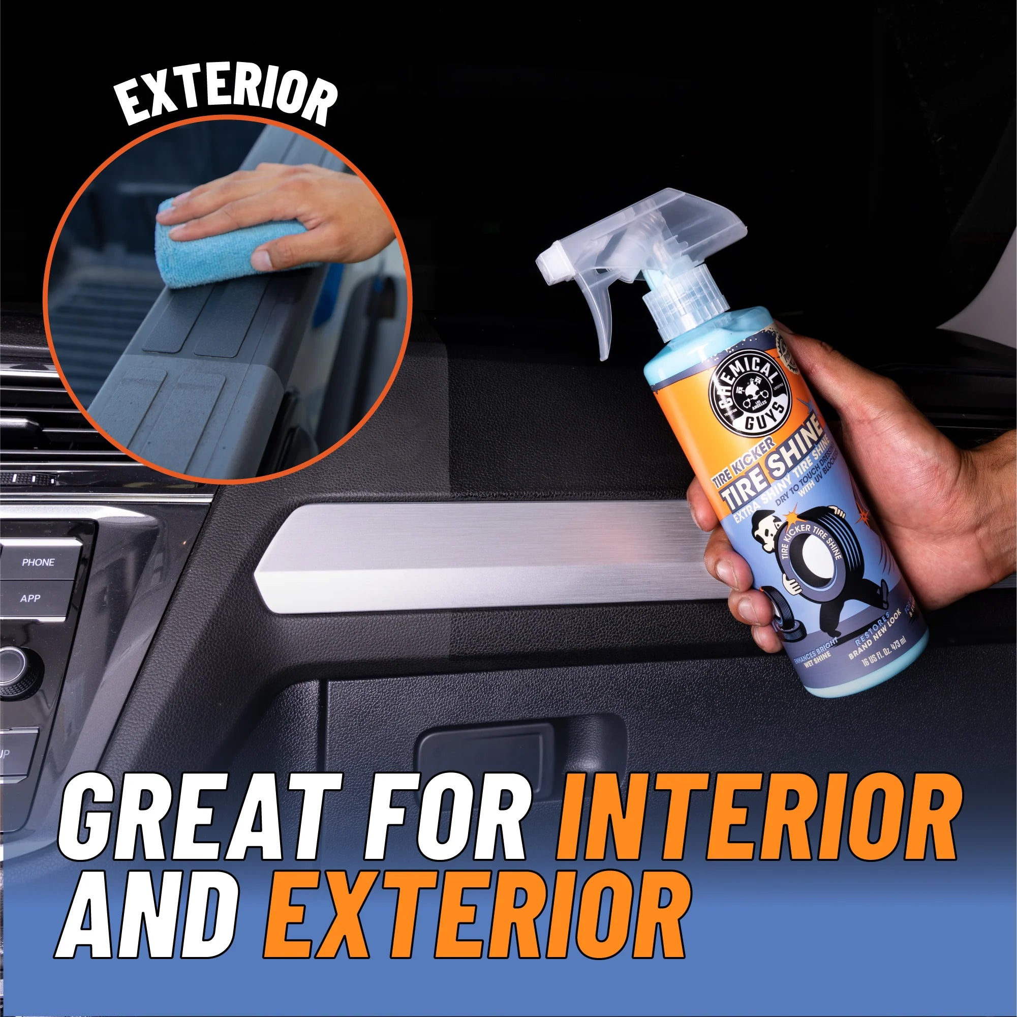 Chemical Guys Clean Tire Kicker Extra Shiny Tire Shine - Image 4