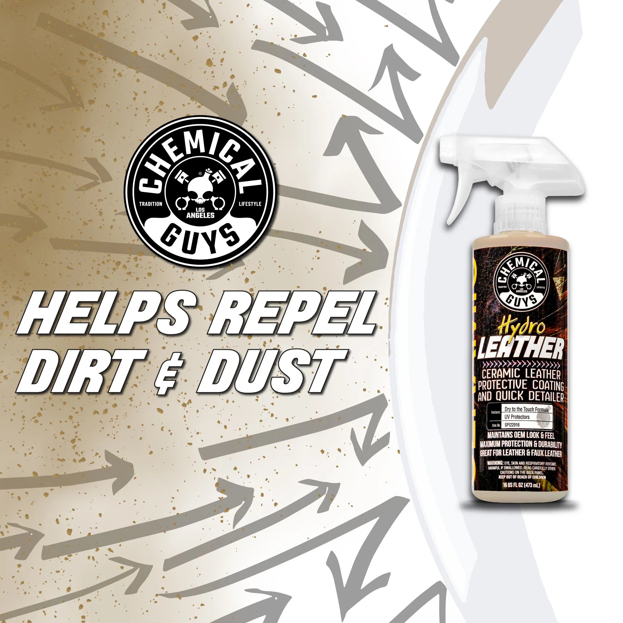 Chemical Guys Clean HydroLeather Ceramic Coating and Quick Detailer - Image 6