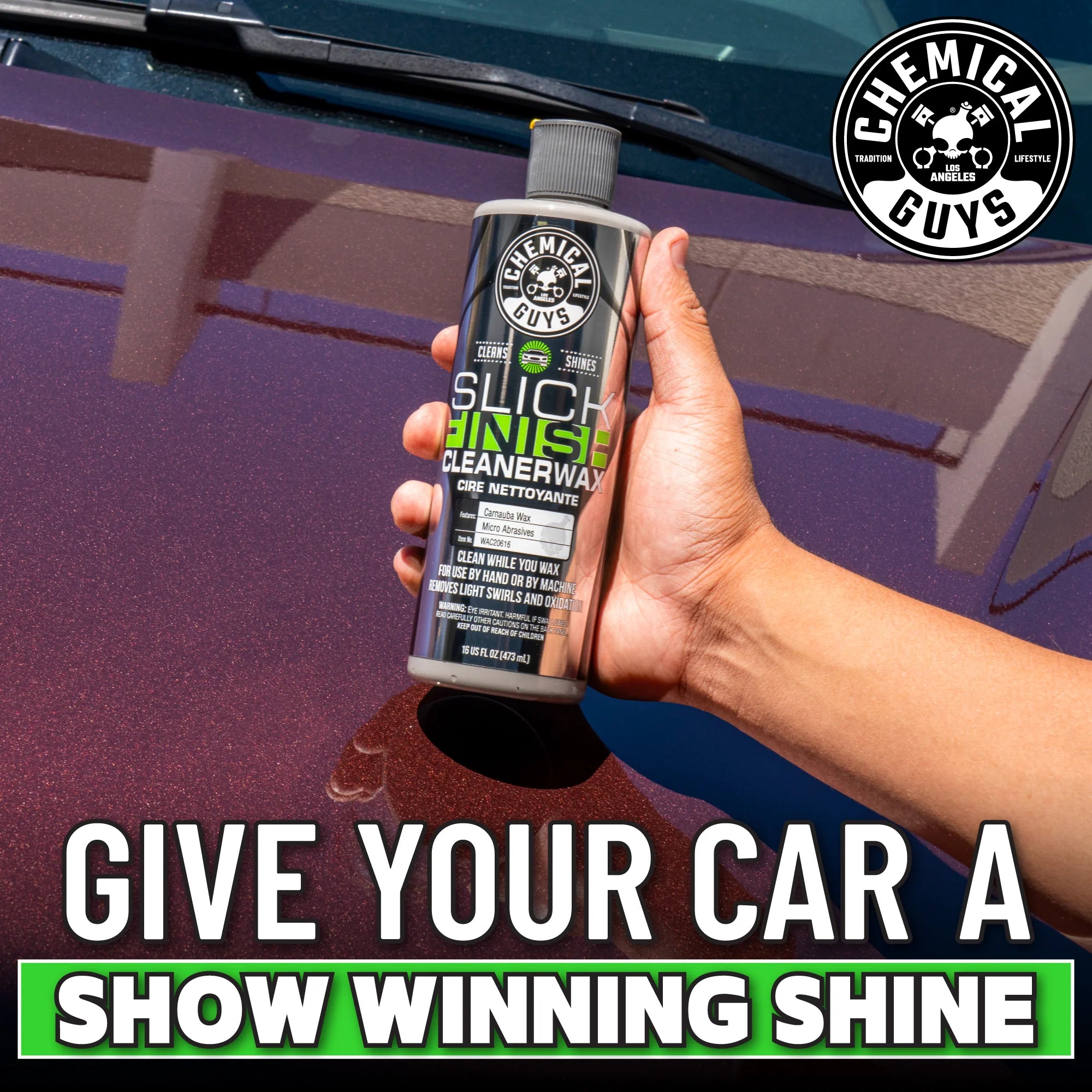 Chemical Guys Clean Slick Finish Cleaner Wax - Image 6