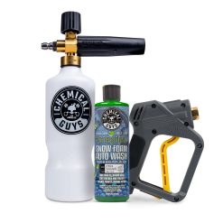 Chemical Guys Clean Super Suds Washer Gun & Foam Cannon Combo Kit w/Honeydew Shampoo