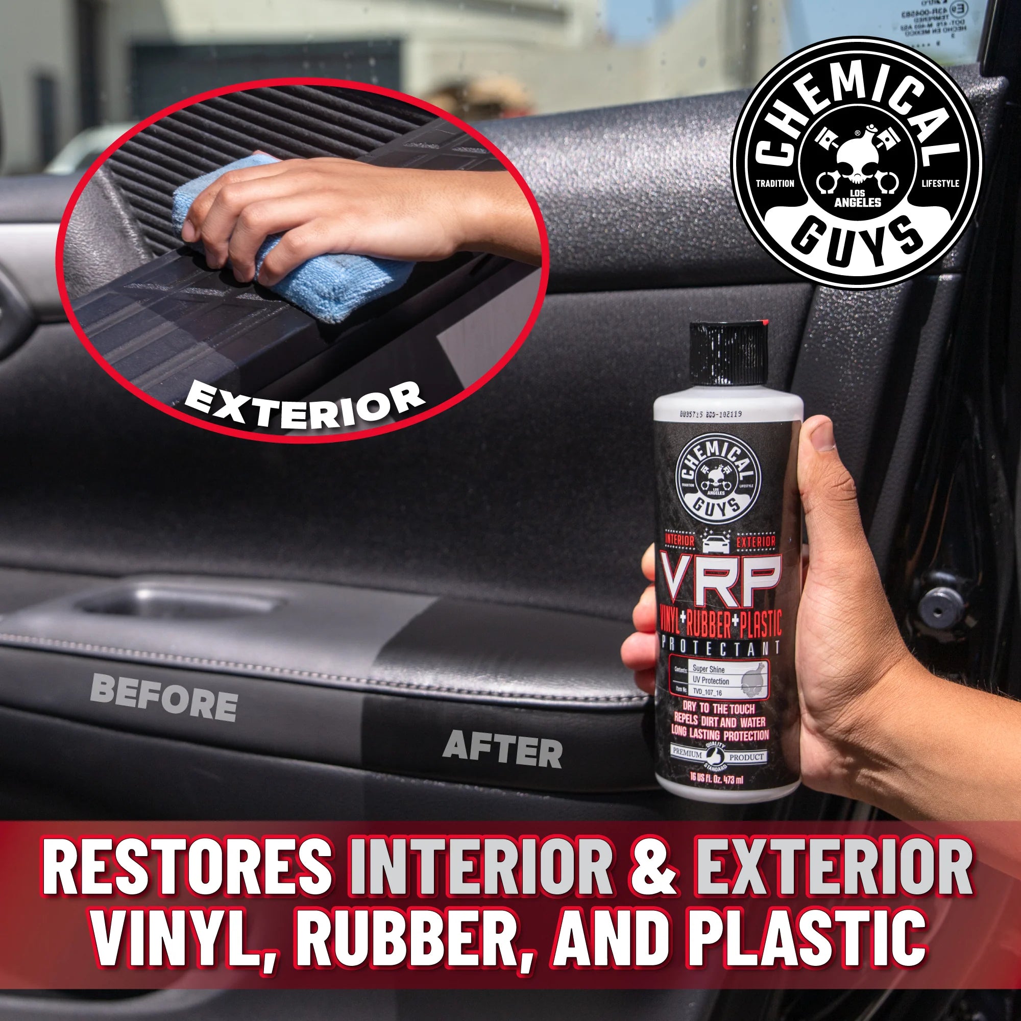 Chemical Guys Clean VRP Vinyl, Rubber, Plastic Protectant - Image 3