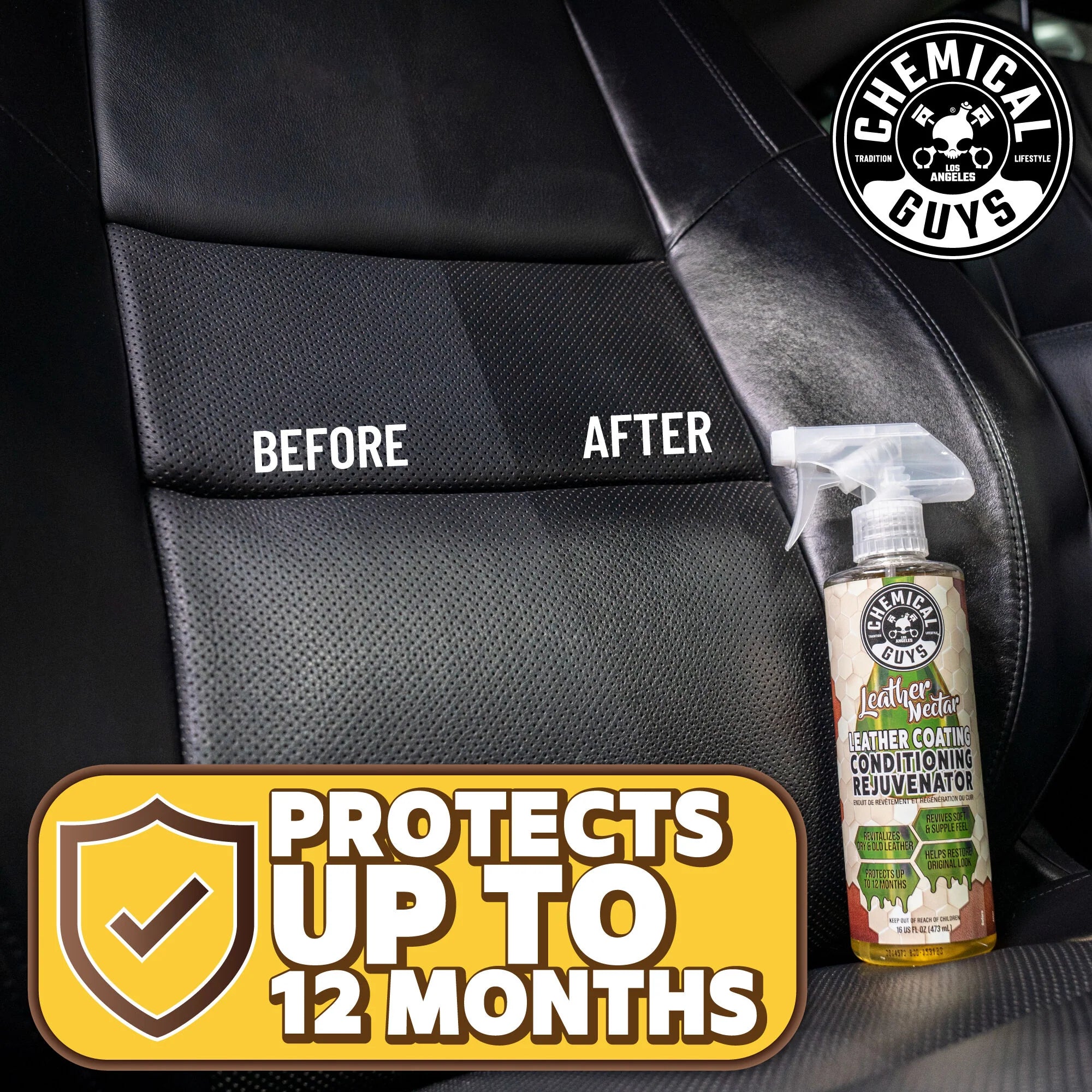 Chemical Guys Clean Leather Nectar Leather Coating Conditioning Rejuvenator - Image 7