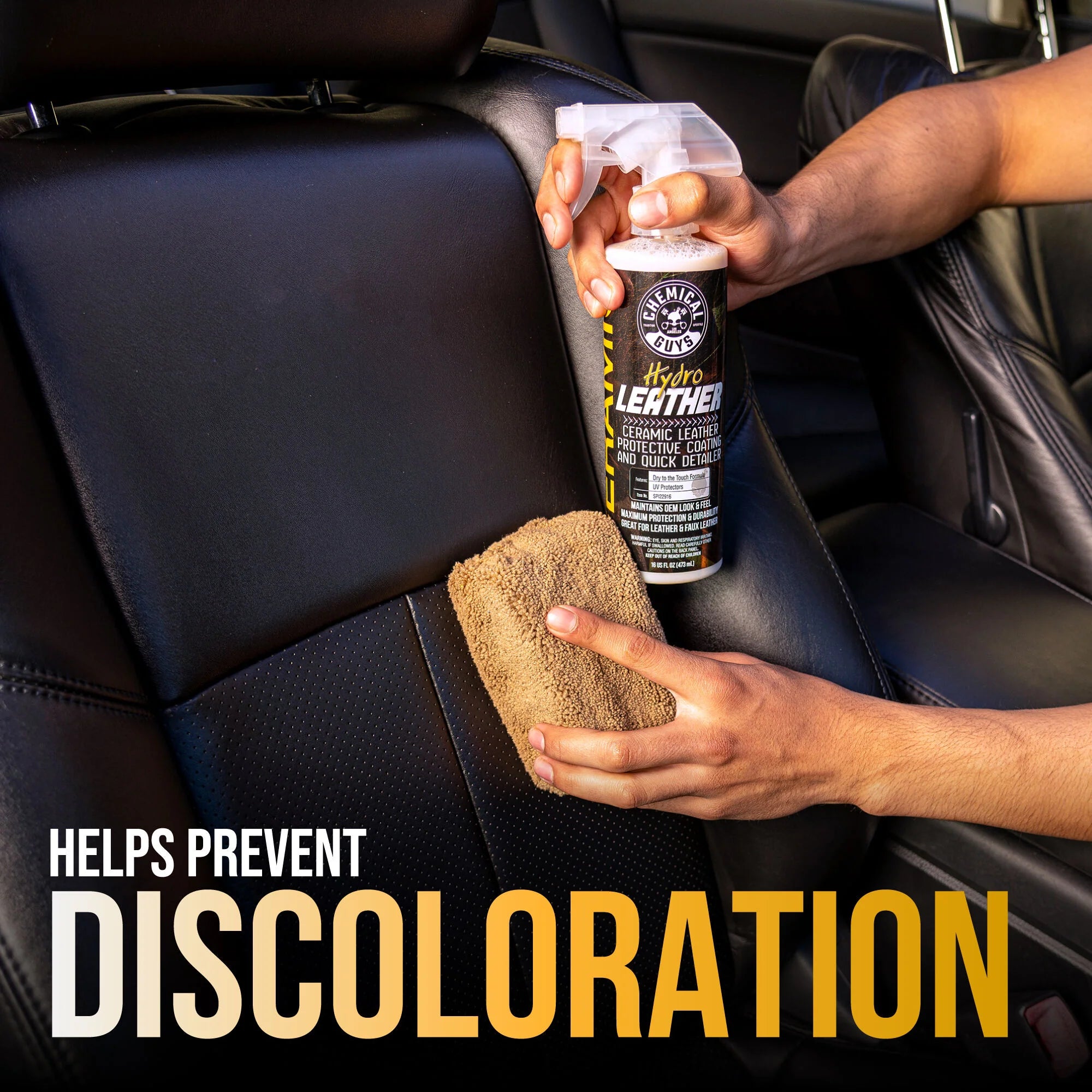 Chemical Guys Clean HydroLeather Ceramic Coating and Quick Detailer - Image 3