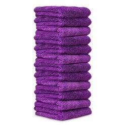 Chemical Guys Clean Happy Ending Edgeless Microfiber Towels, 16x16 12-Pack