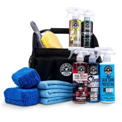 Chemical Guys Clean Fabric Interior Cabin & Glass Cleaner Deluxe Kit w/Organizer Caddy