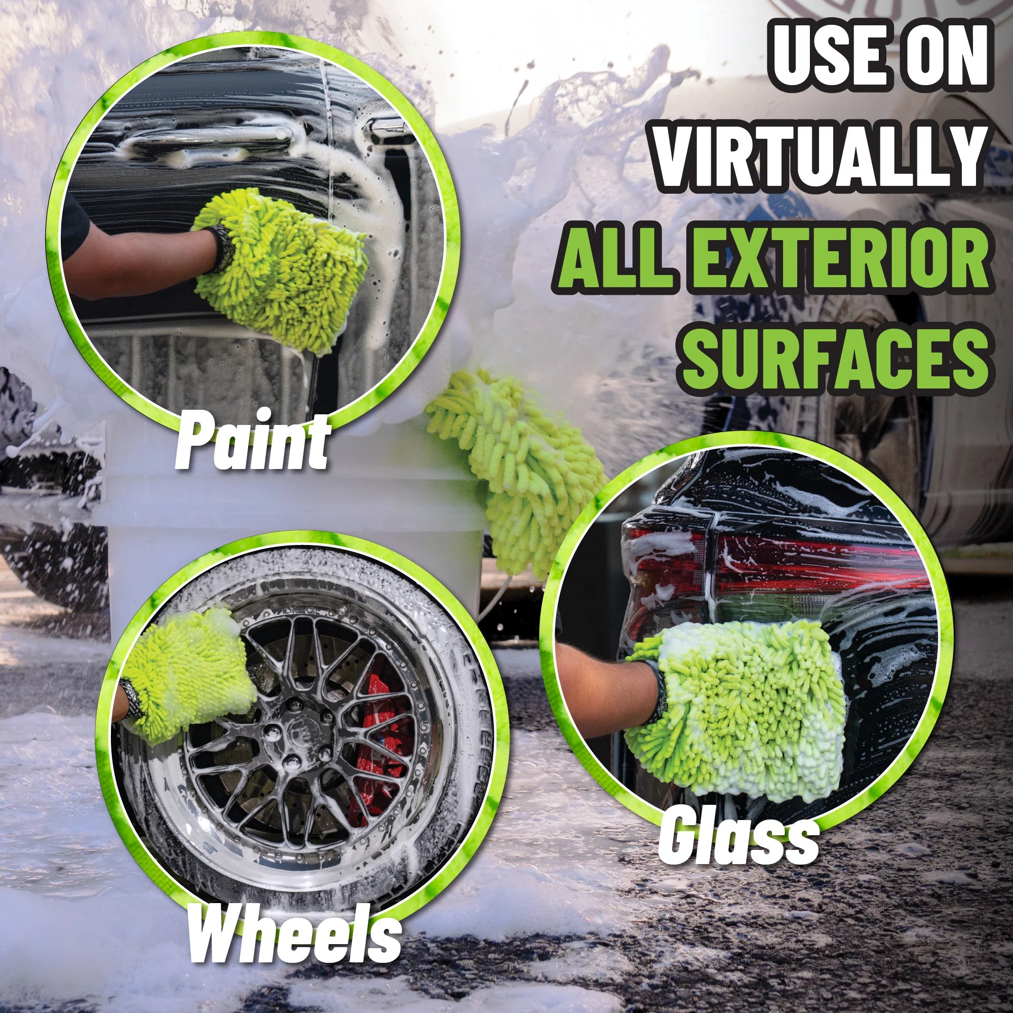 Chemical Guys Clean Chenille Wash Mitt (2-Pack) - Image 5